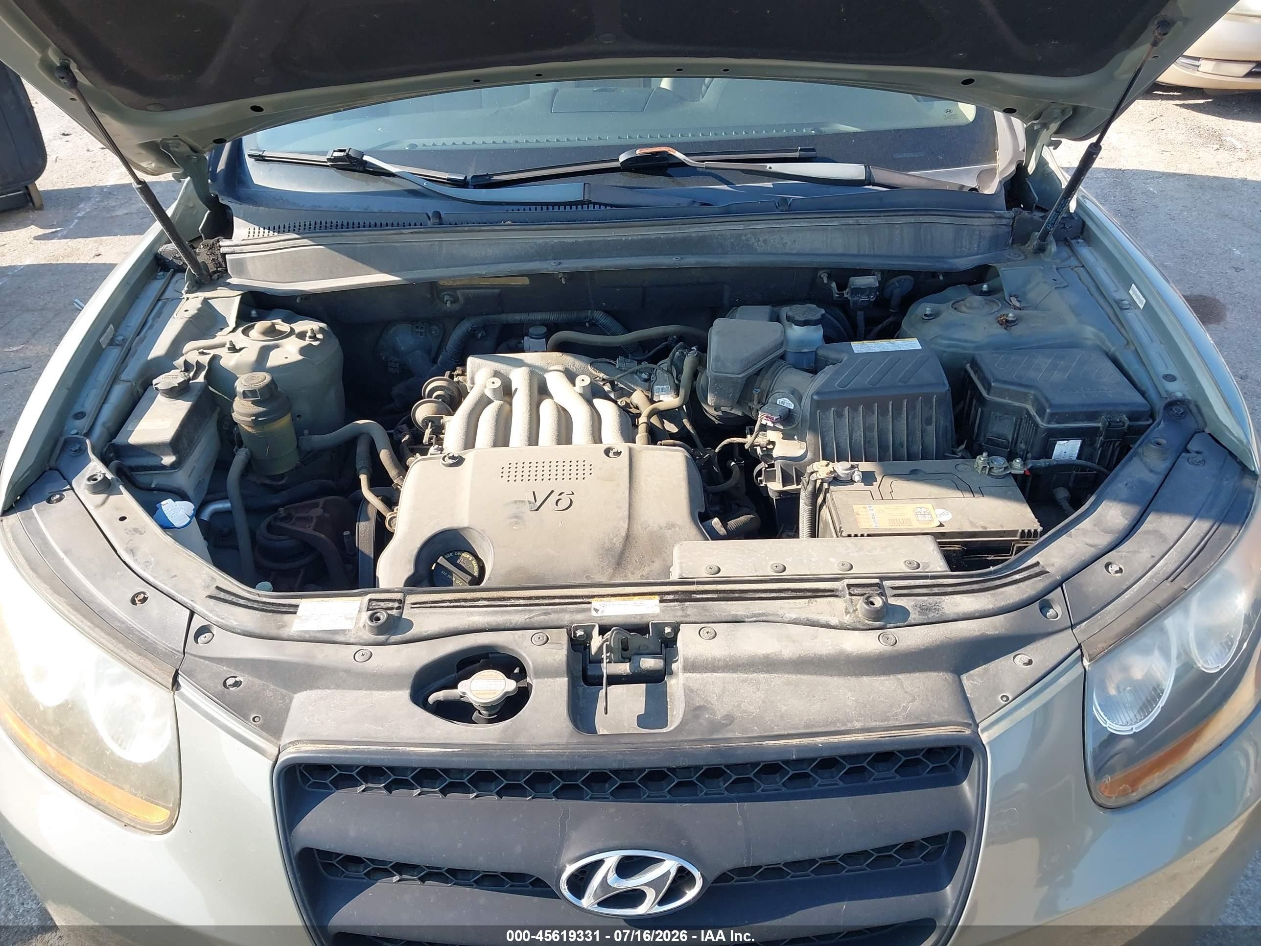 2008 Hyundai Santa Fe Gls Серый vin: 5NMSG13D28H226089