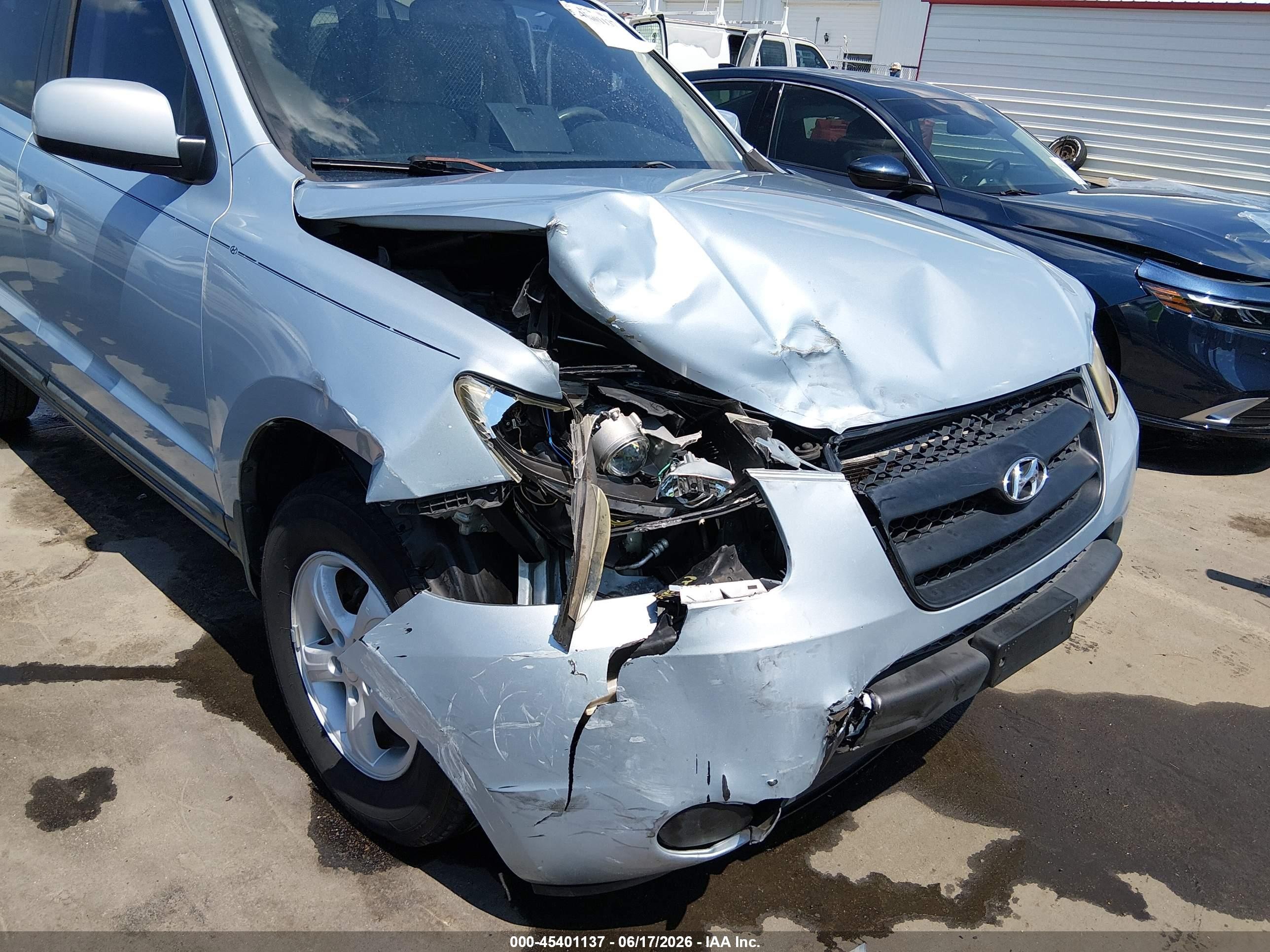 2008 Hyundai Santa Fe Gls Silver vin: 5NMSG13D28H227615