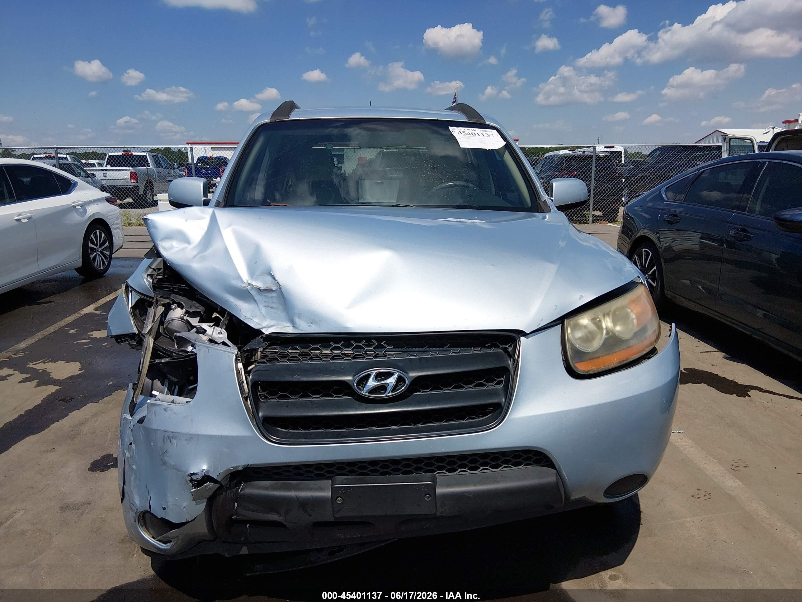 2008 Hyundai Santa Fe Gls Silver vin: 5NMSG13D28H227615