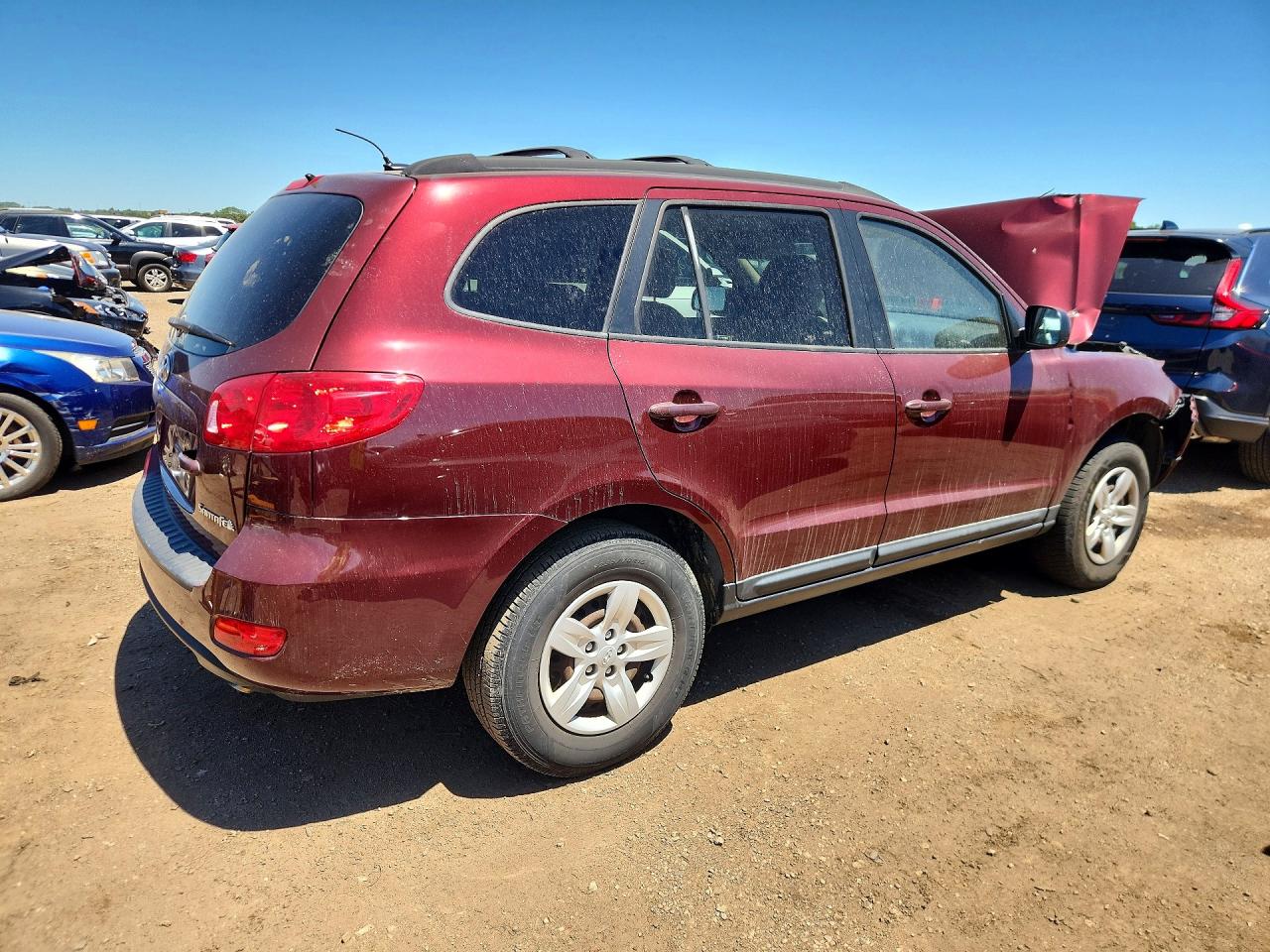 2009 Hyundai Santa Fe Gls Red vin: 5NMSG13D29H238812