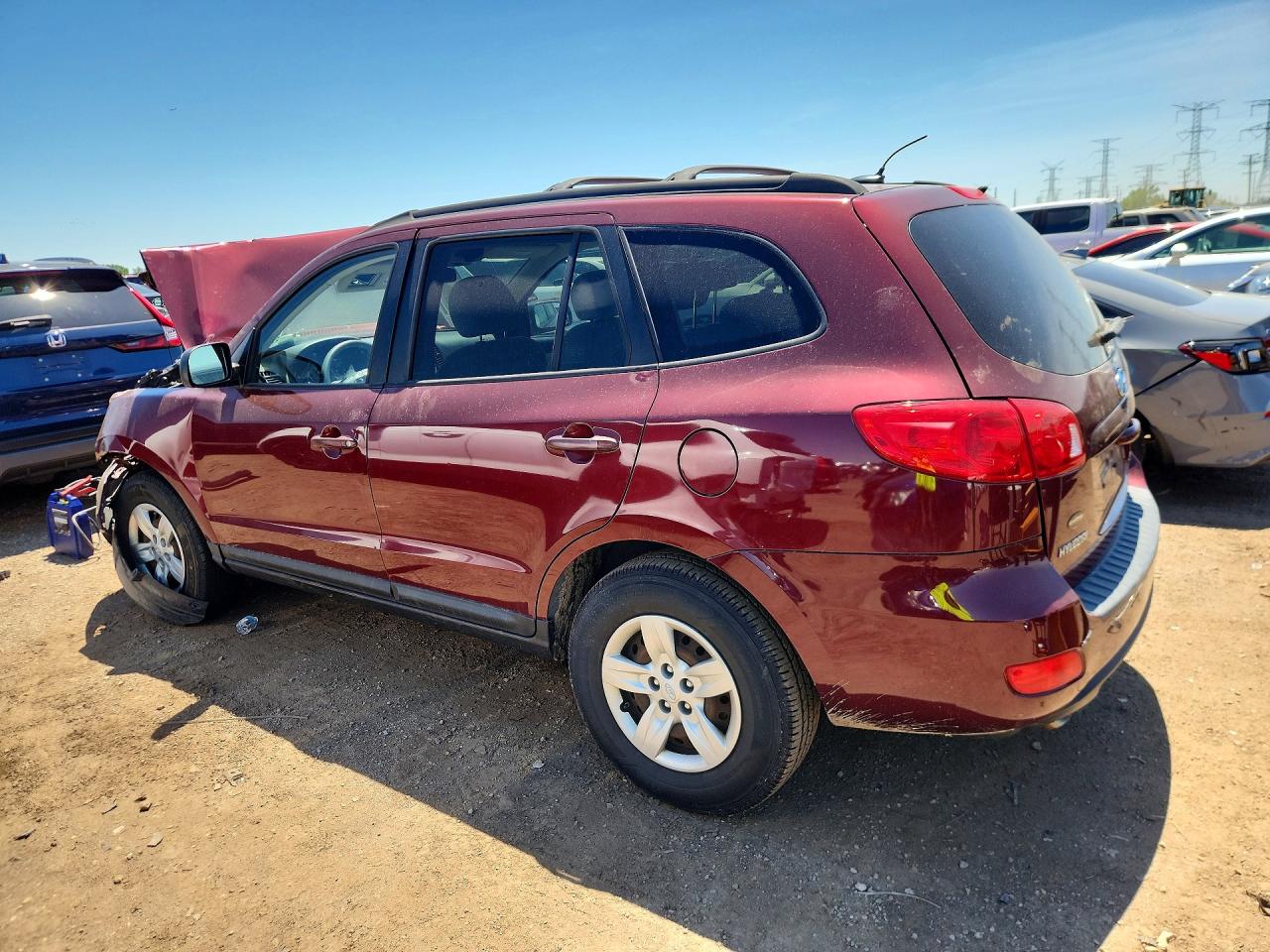 2009 Hyundai Santa Fe Gls Red vin: 5NMSG13D29H238812