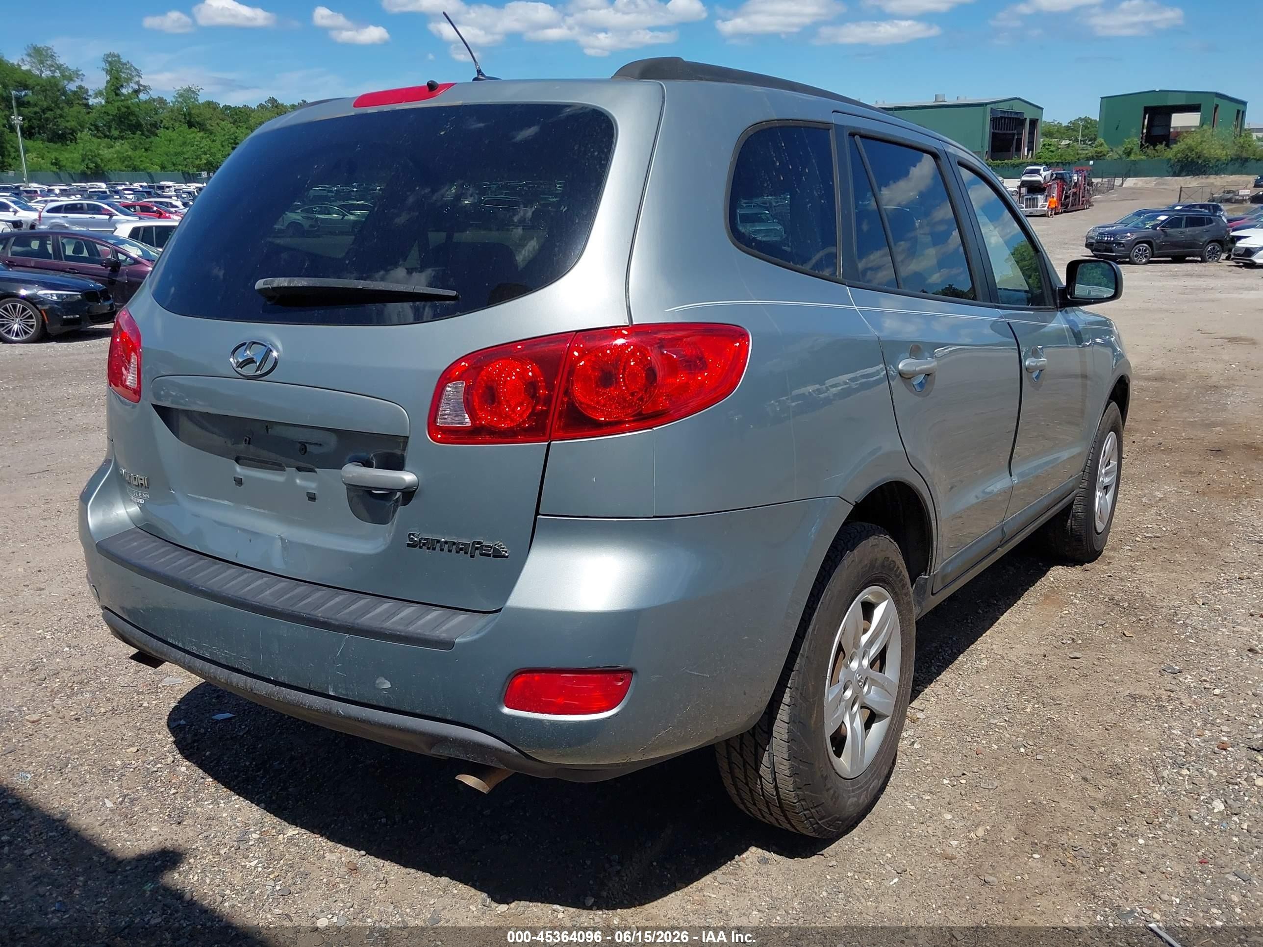 2009 Hyundai Santa Fe Gls Серый vin: 5NMSG13D29H297570