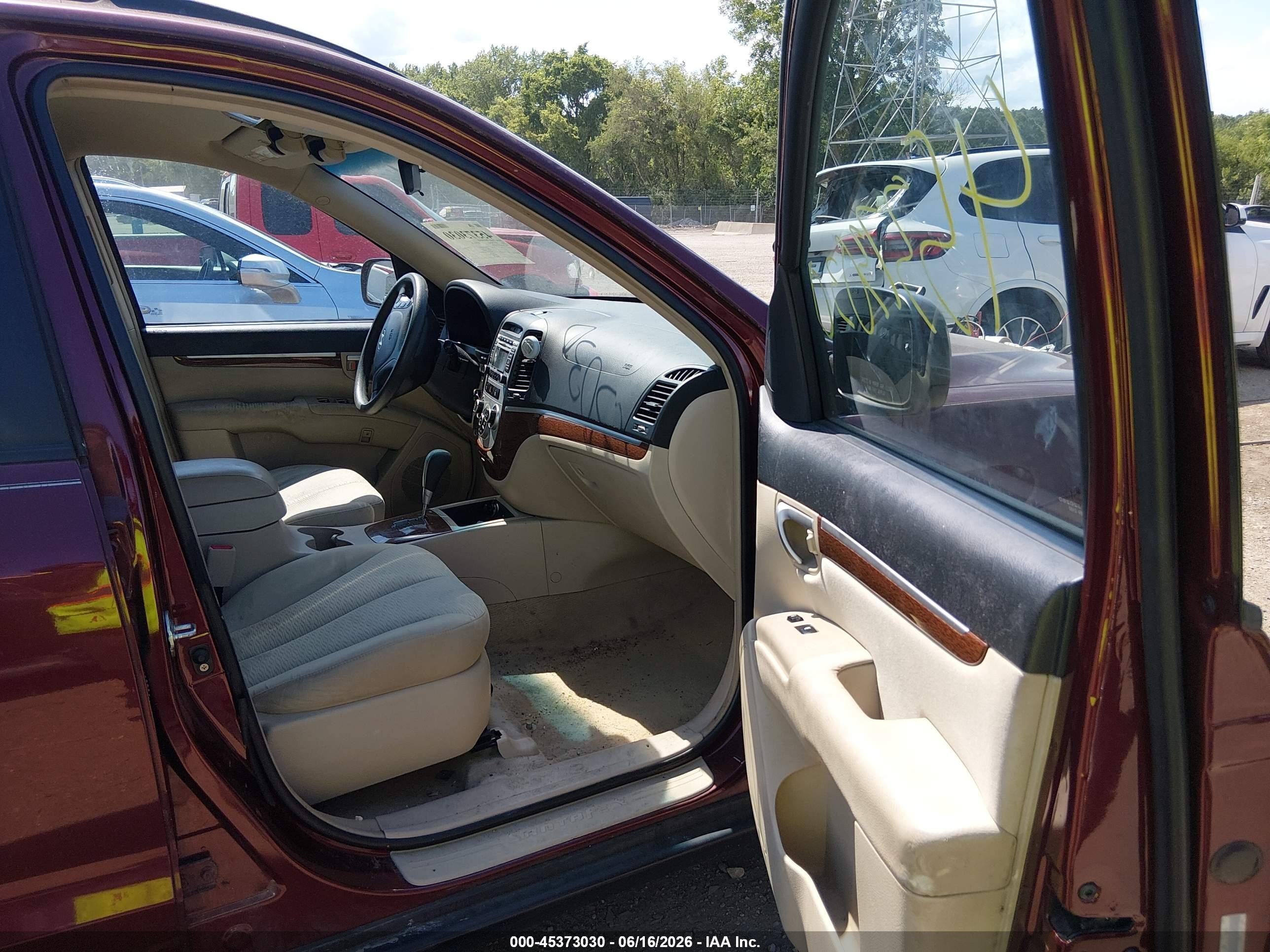 2009 Hyundai Santa Fe Gls Red vin: 5NMSG13D29H319292