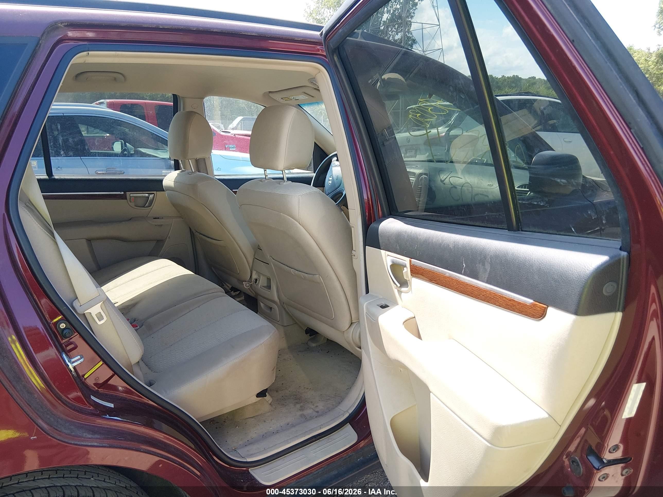 2009 Hyundai Santa Fe Gls Red vin: 5NMSG13D29H319292
