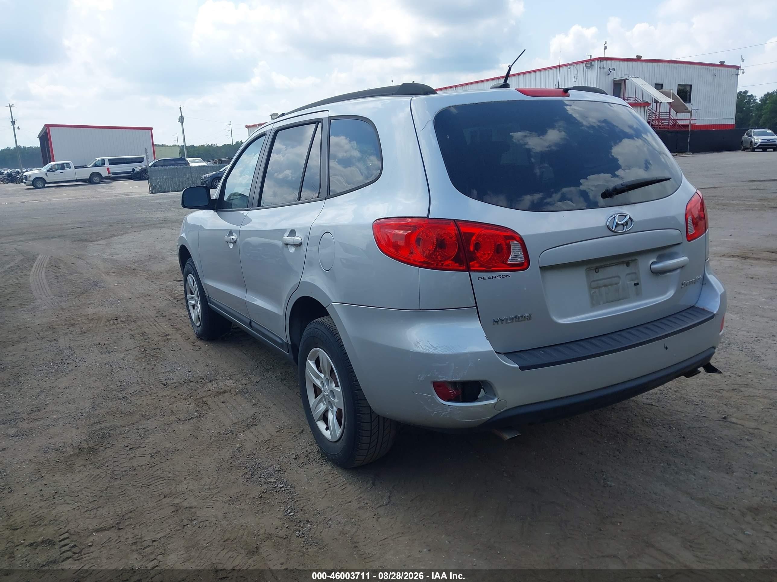 2009 Hyundai Santa Fe Gls Silver vin: 5NMSG13D29H320765