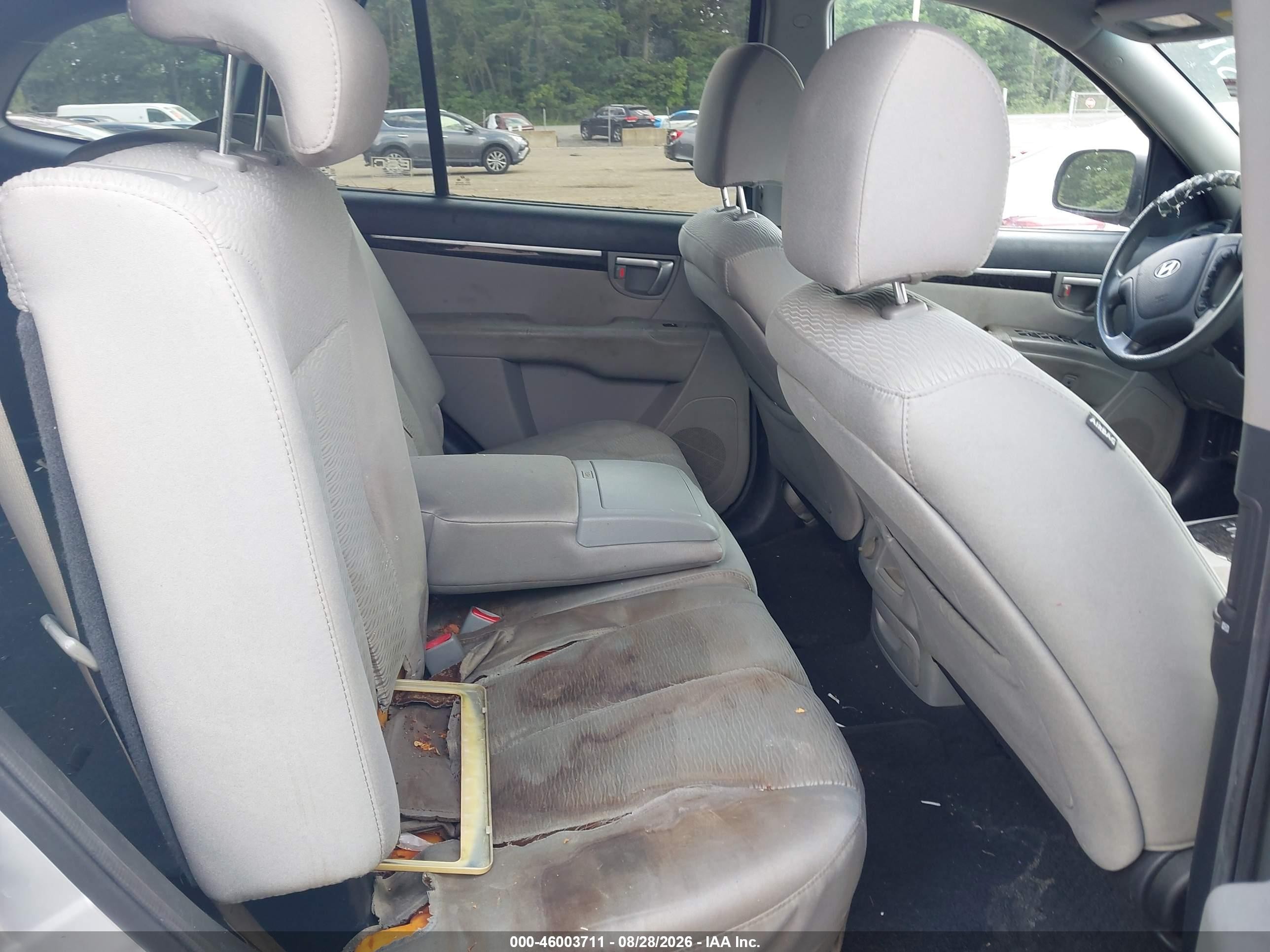 2009 Hyundai Santa Fe Gls Silver vin: 5NMSG13D29H320765