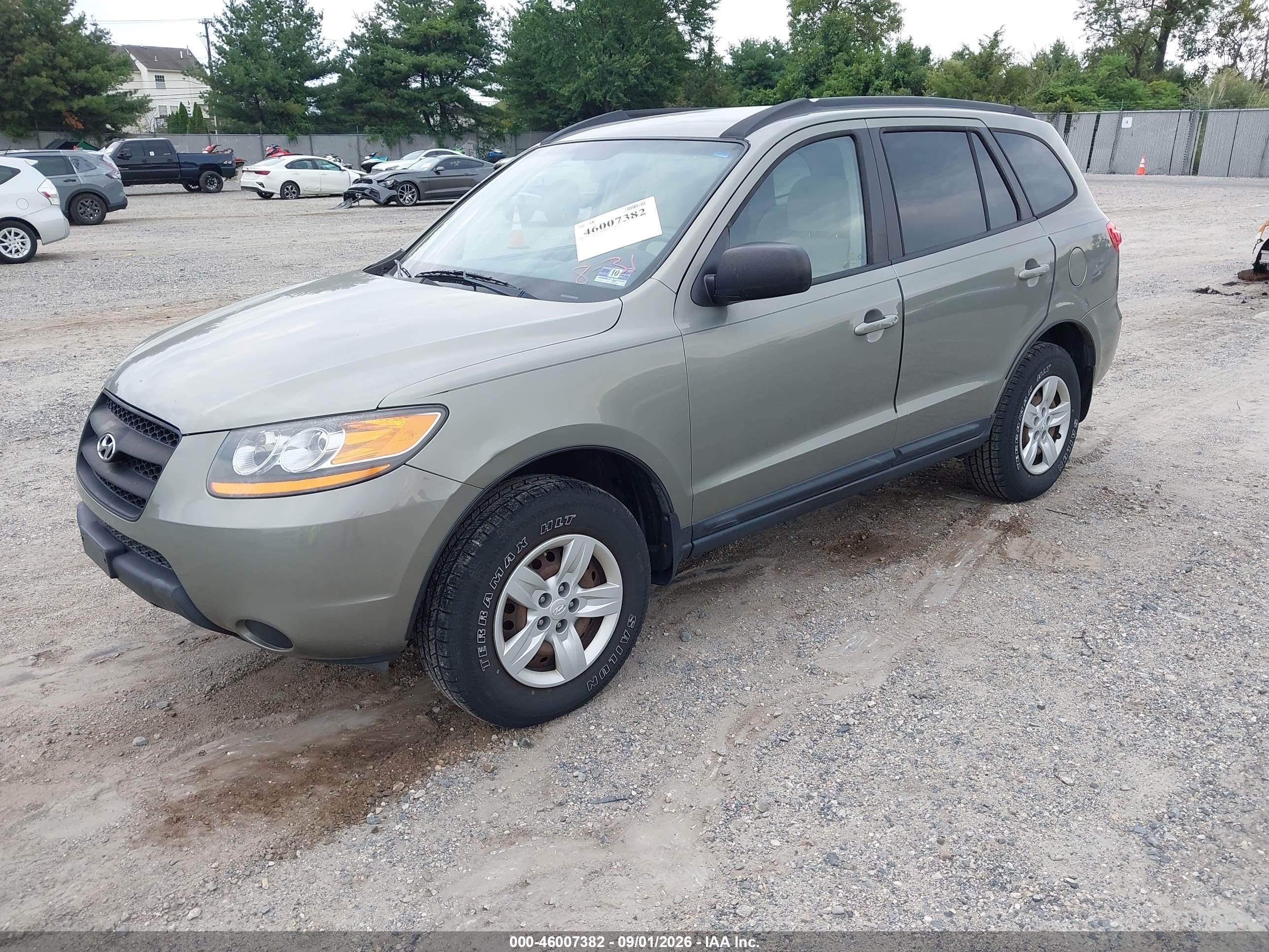 2009 Hyundai Santa Fe Gls Gray vin: 5NMSG13D29H326887