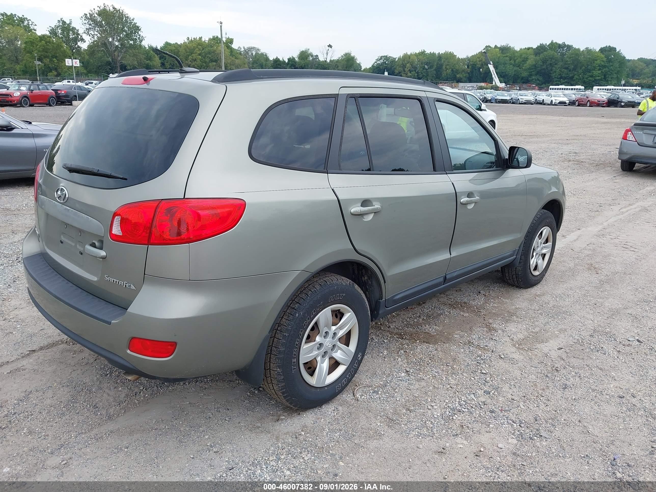 2009 Hyundai Santa Fe Gls Gray vin: 5NMSG13D29H326887
