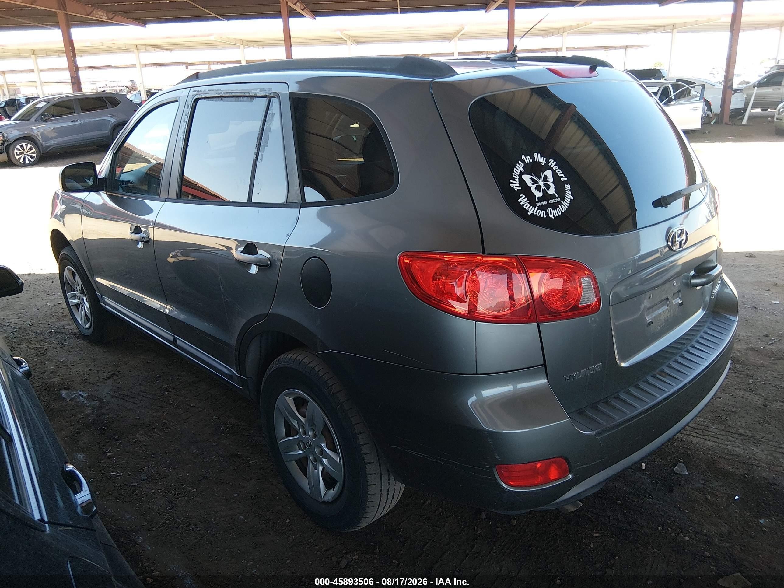 2009 Hyundai Santa Fe Gls Blue vin: 5NMSG13D29H327425