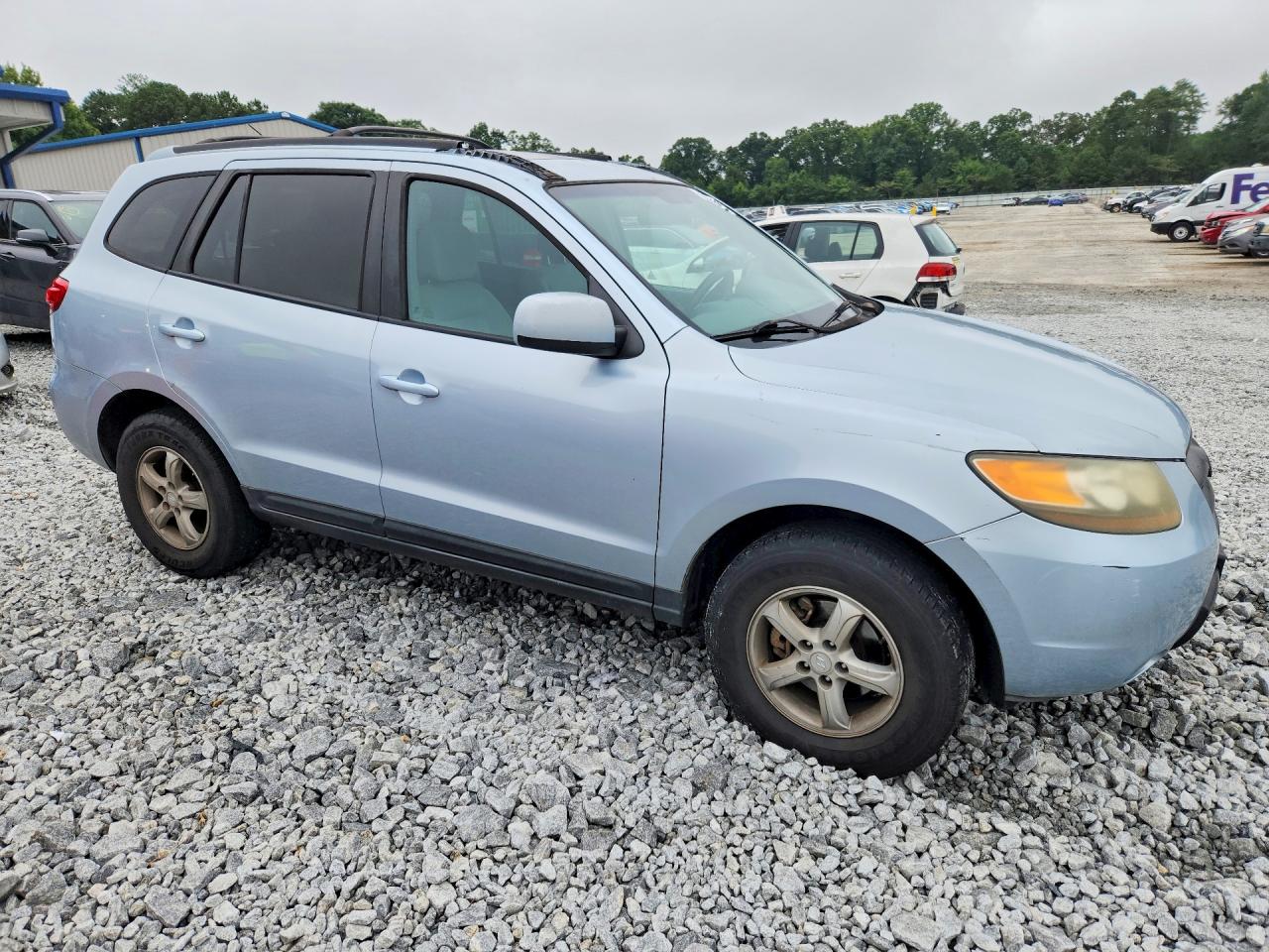 2007 Hyundai Santa Fe Gls Blue vin: 5NMSG13D37H003557