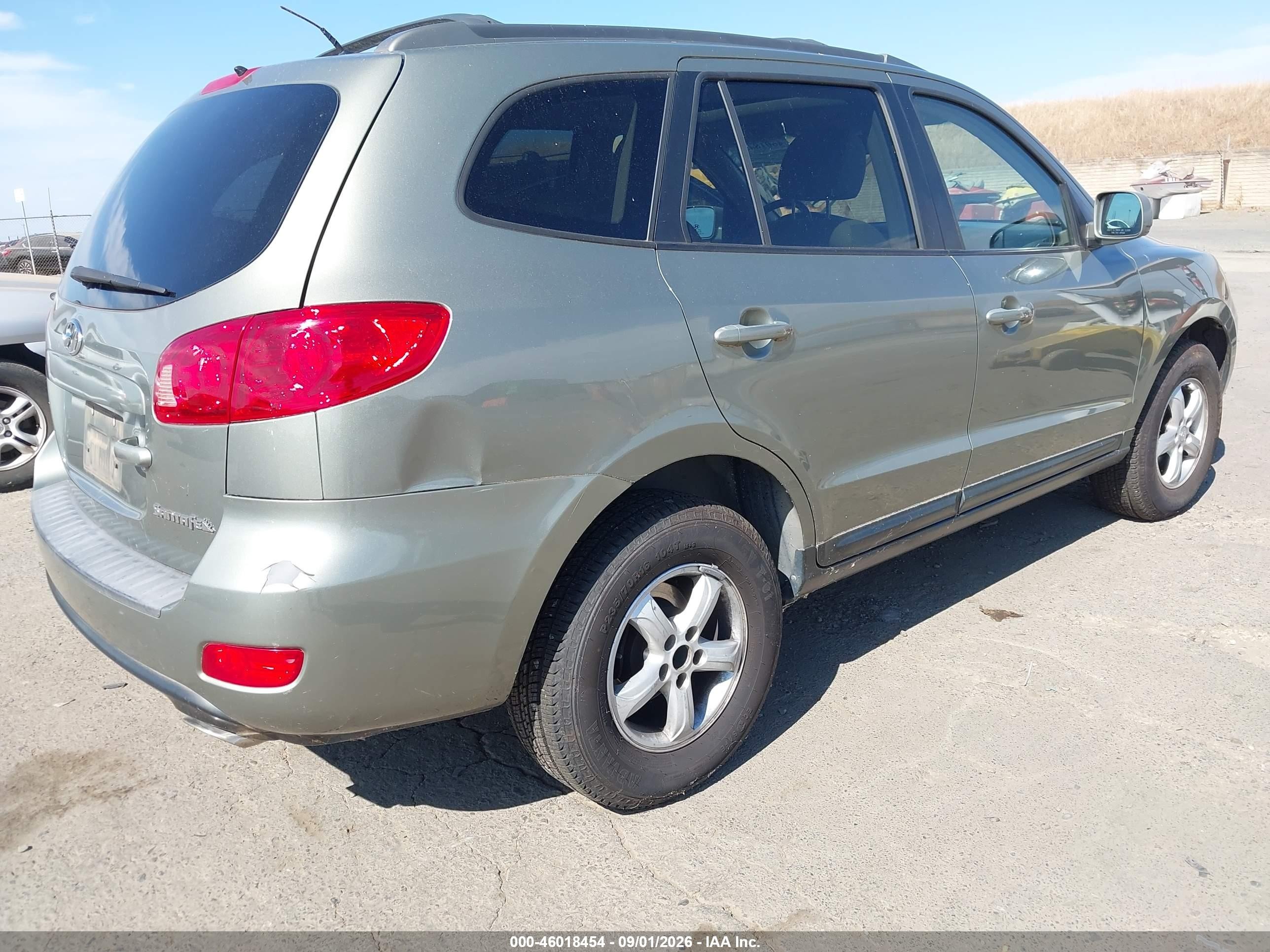 2007 Hyundai Santa Fe Gls Зеленый vin: 5NMSG13D37H010346