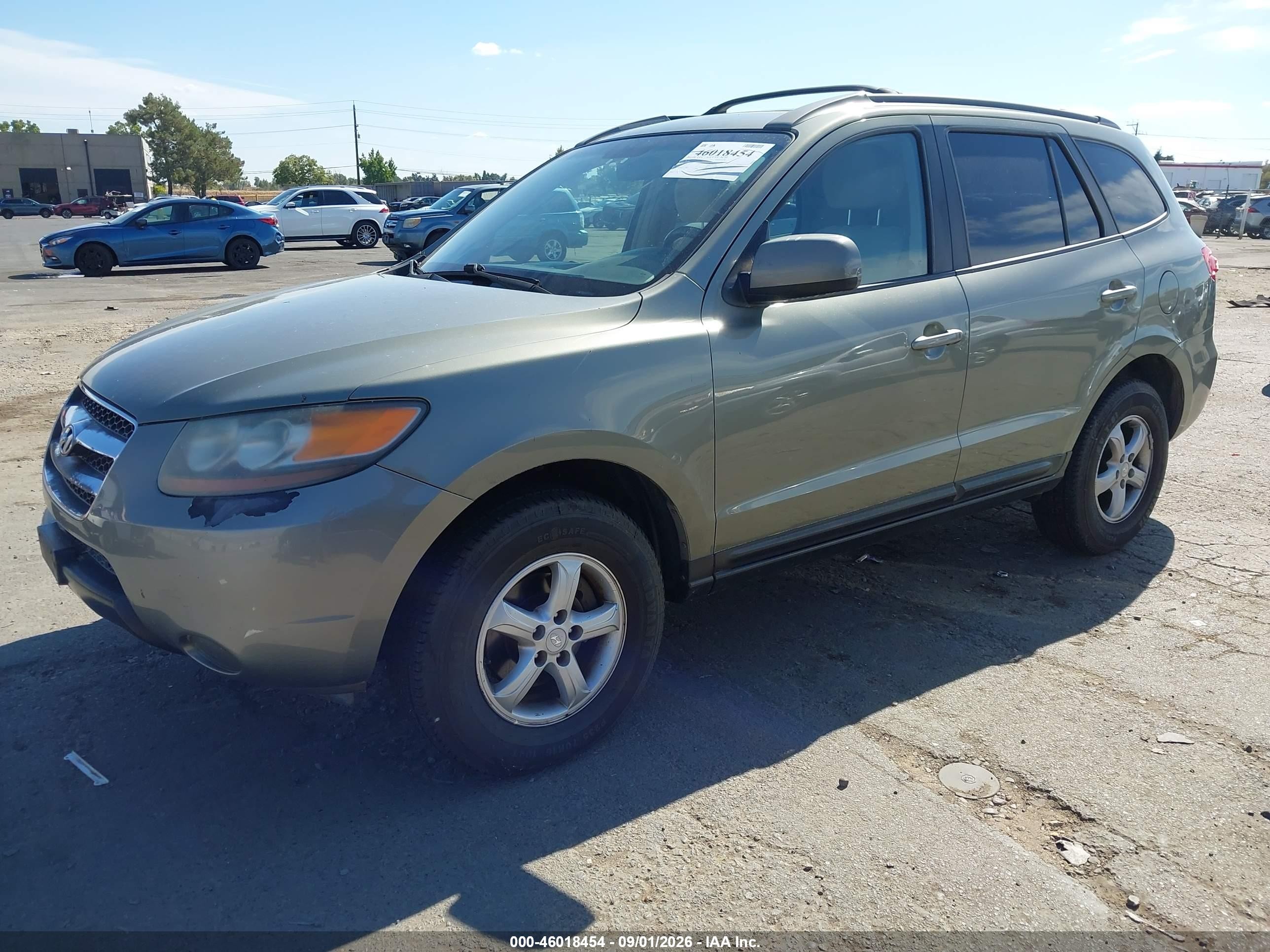 2007 Hyundai Santa Fe Gls Зеленый vin: 5NMSG13D37H010346