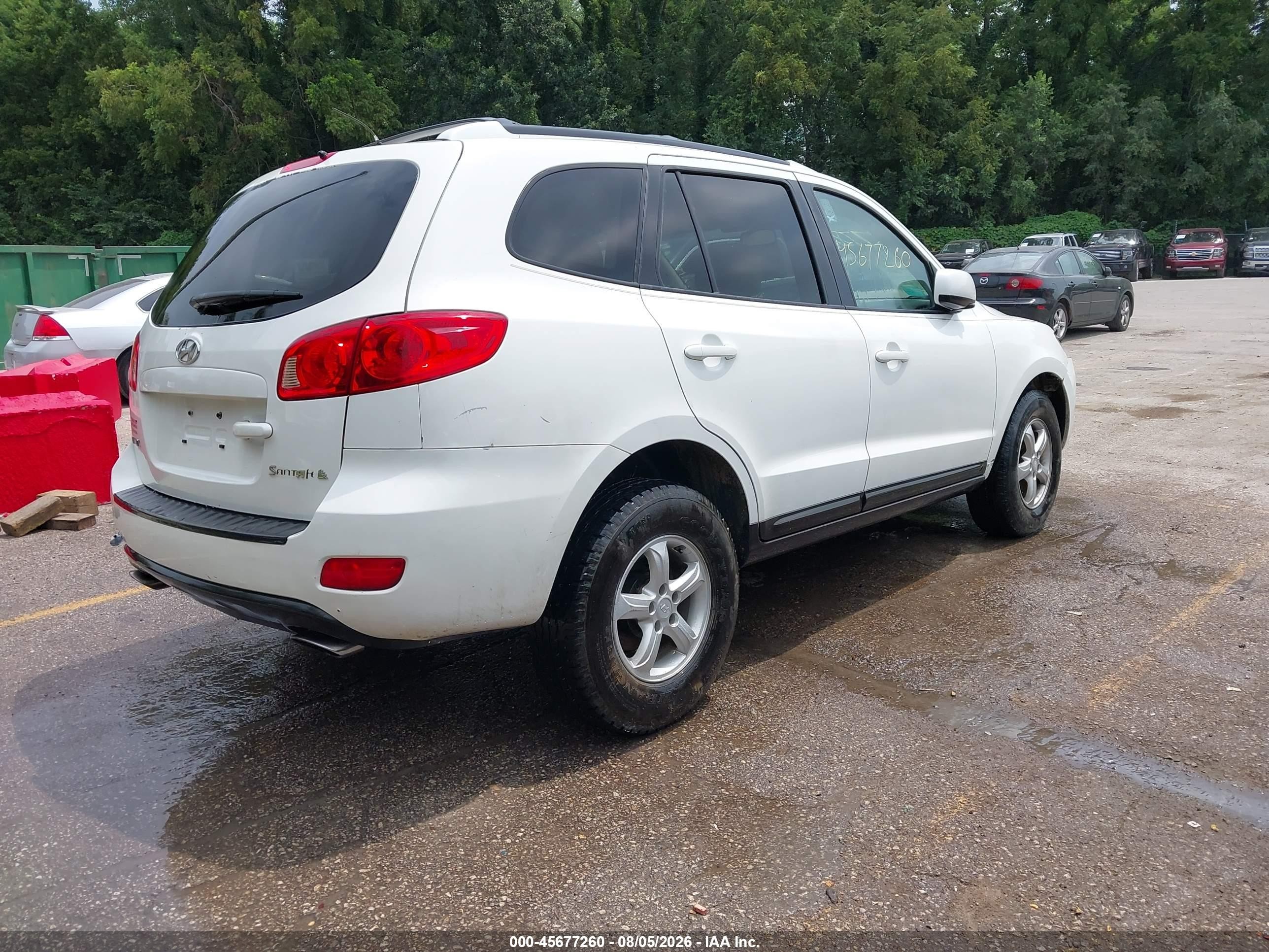 2007 Hyundai Santa Fe Gls Белый vin: 5NMSG13D37H052550