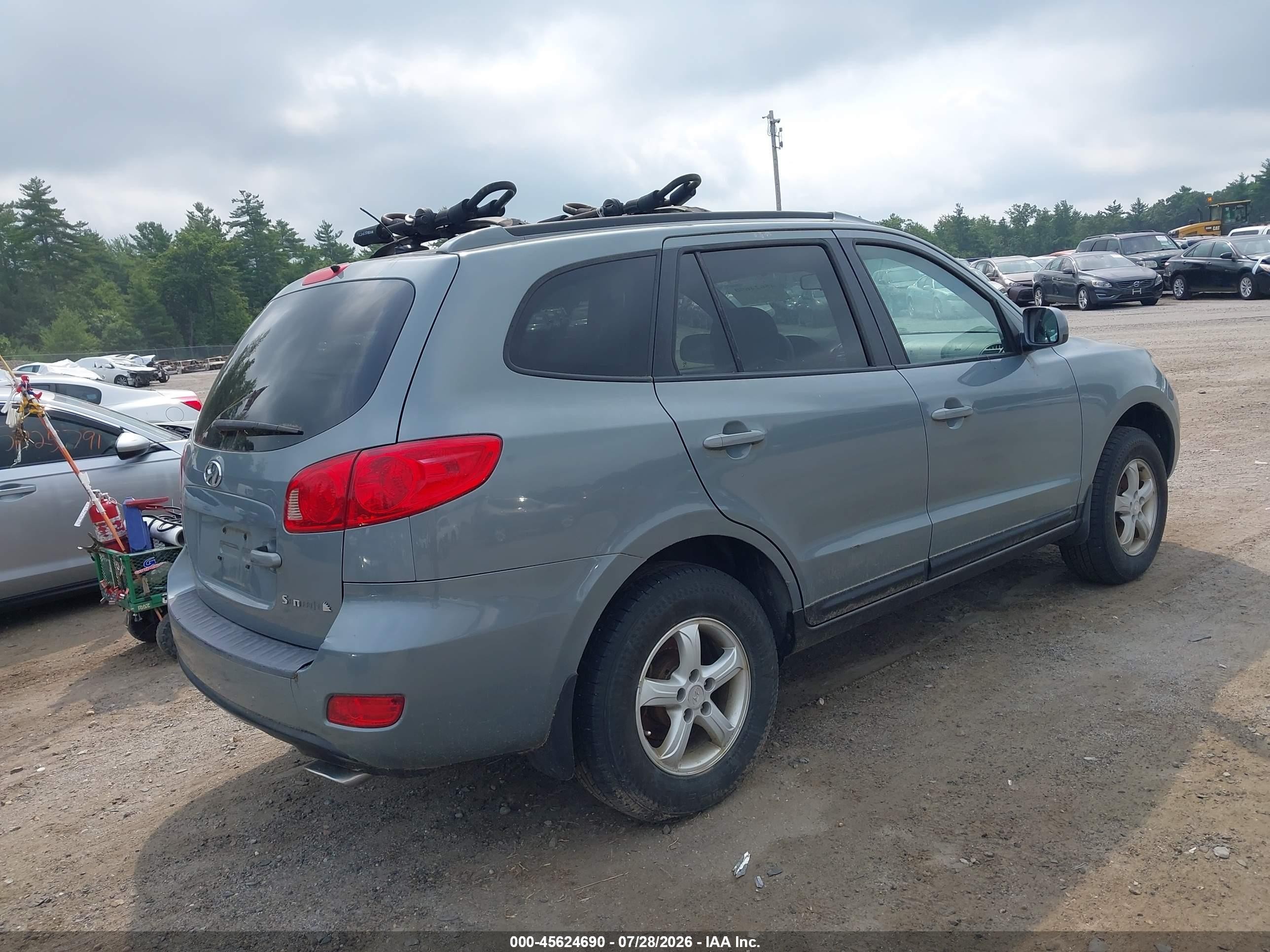 2007 Hyundai Santa Fe Gls Blue vin: 5NMSG13D37H064682