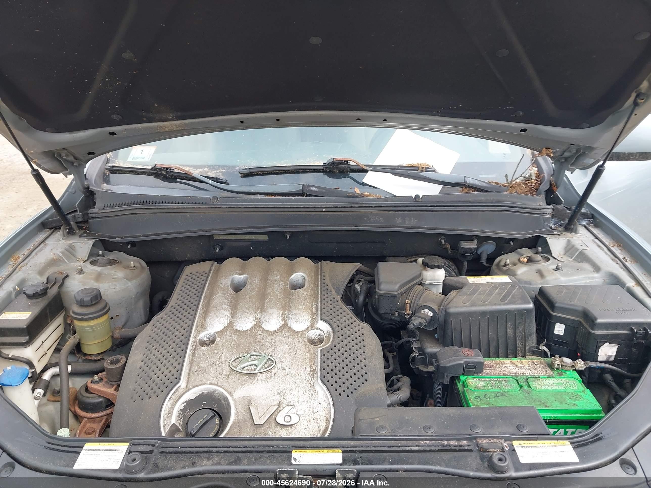 2007 Hyundai Santa Fe Gls Blue vin: 5NMSG13D37H064682