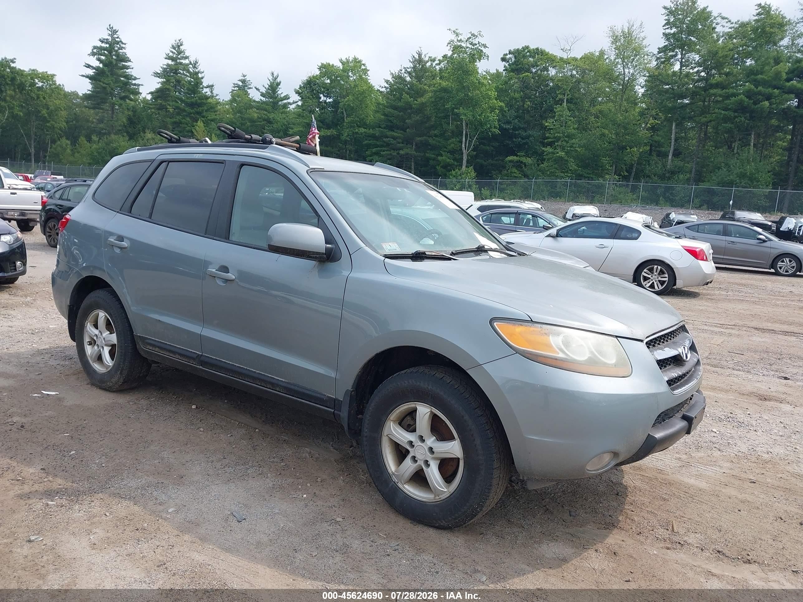2007 Hyundai Santa Fe Gls Blue vin: 5NMSG13D37H064682