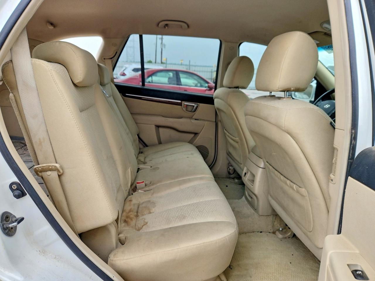 2007 Hyundai Santa Fe Gls White vin: 5NMSG13D37H067677