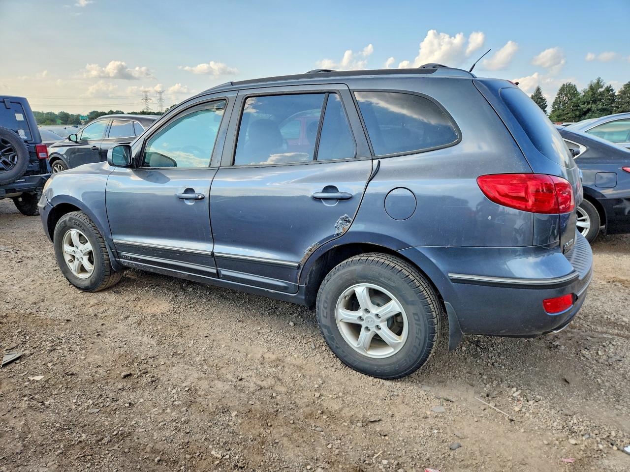 2007 Hyundai Santa Fe Gls Gray vin: 5NMSG13D37H108955