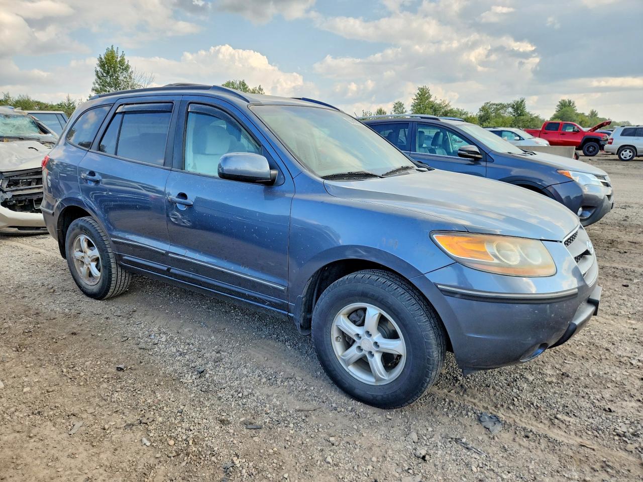 2007 Hyundai Santa Fe Gls Gray vin: 5NMSG13D37H108955