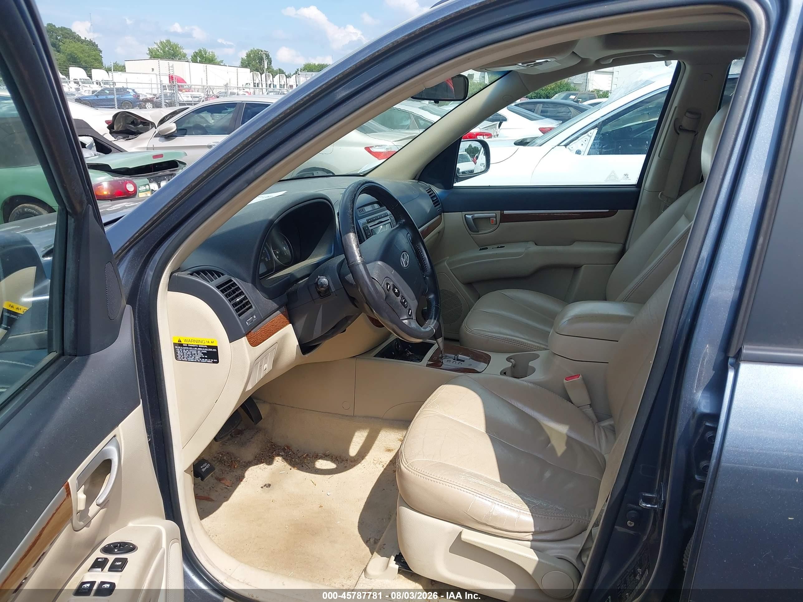 2007 Hyundai Santa Fe Gls Синий vin: 5NMSG13D37H115534