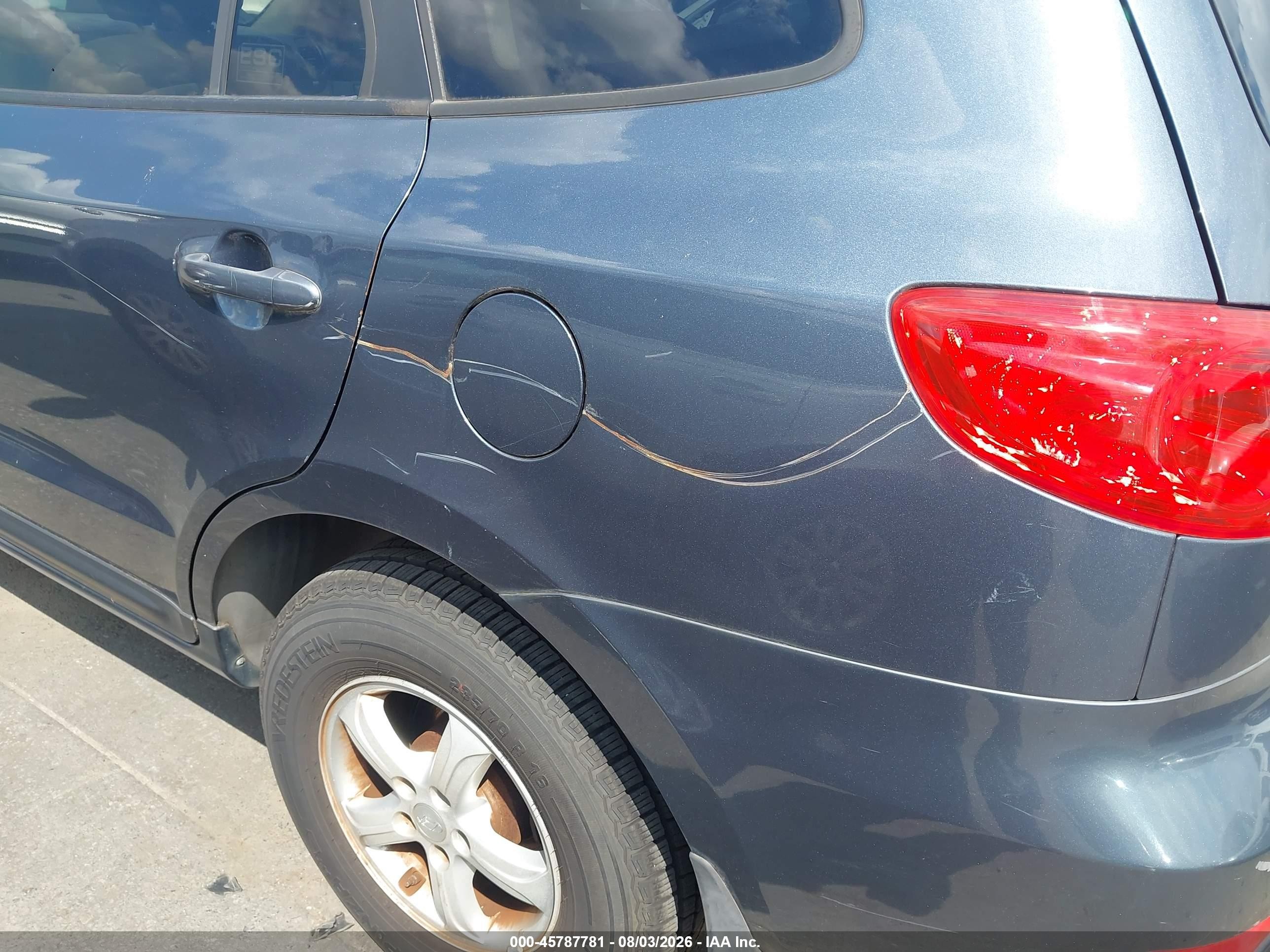 2007 Hyundai Santa Fe Gls Синий vin: 5NMSG13D37H115534