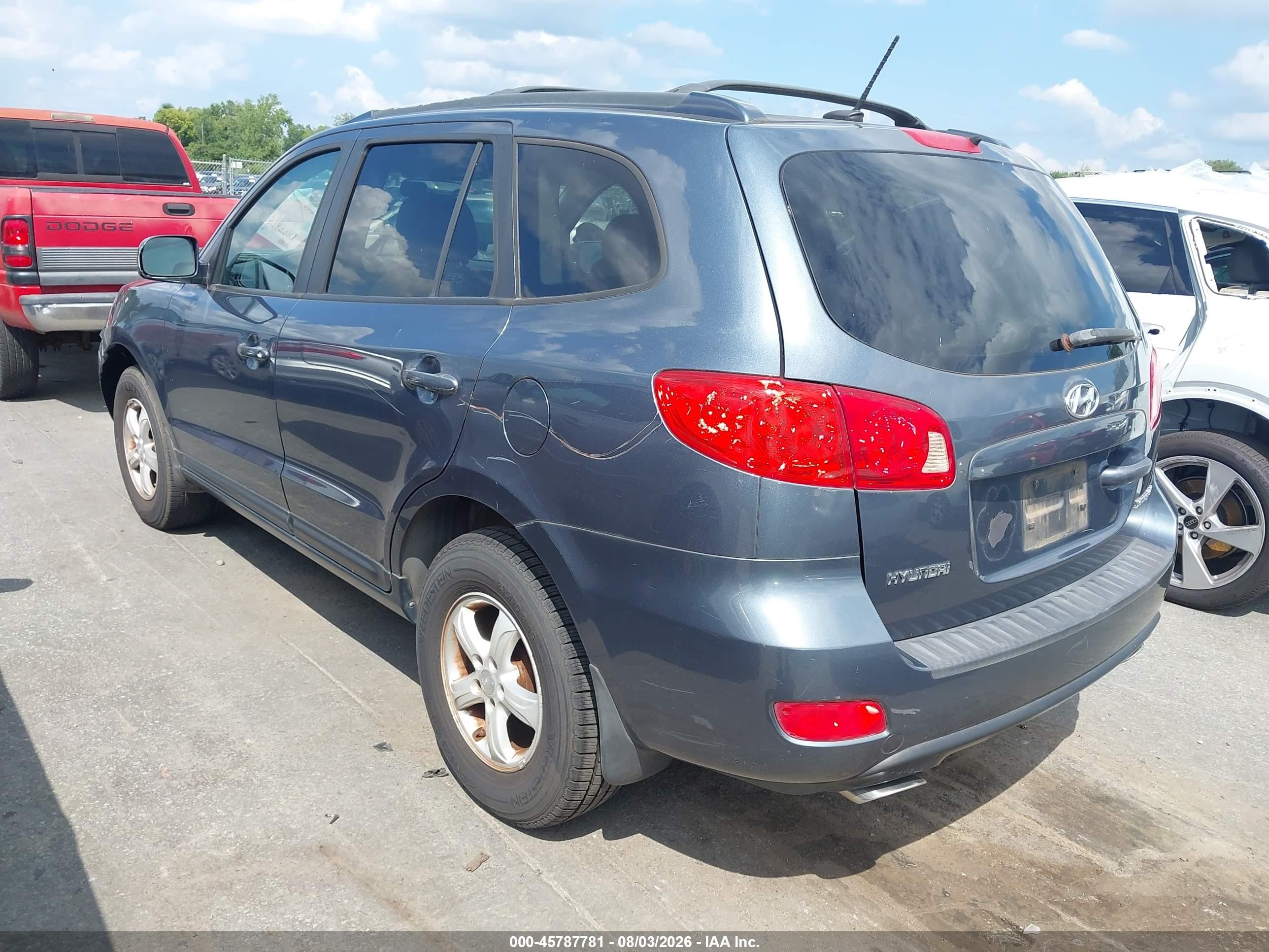 2007 Hyundai Santa Fe Gls Синий vin: 5NMSG13D37H115534