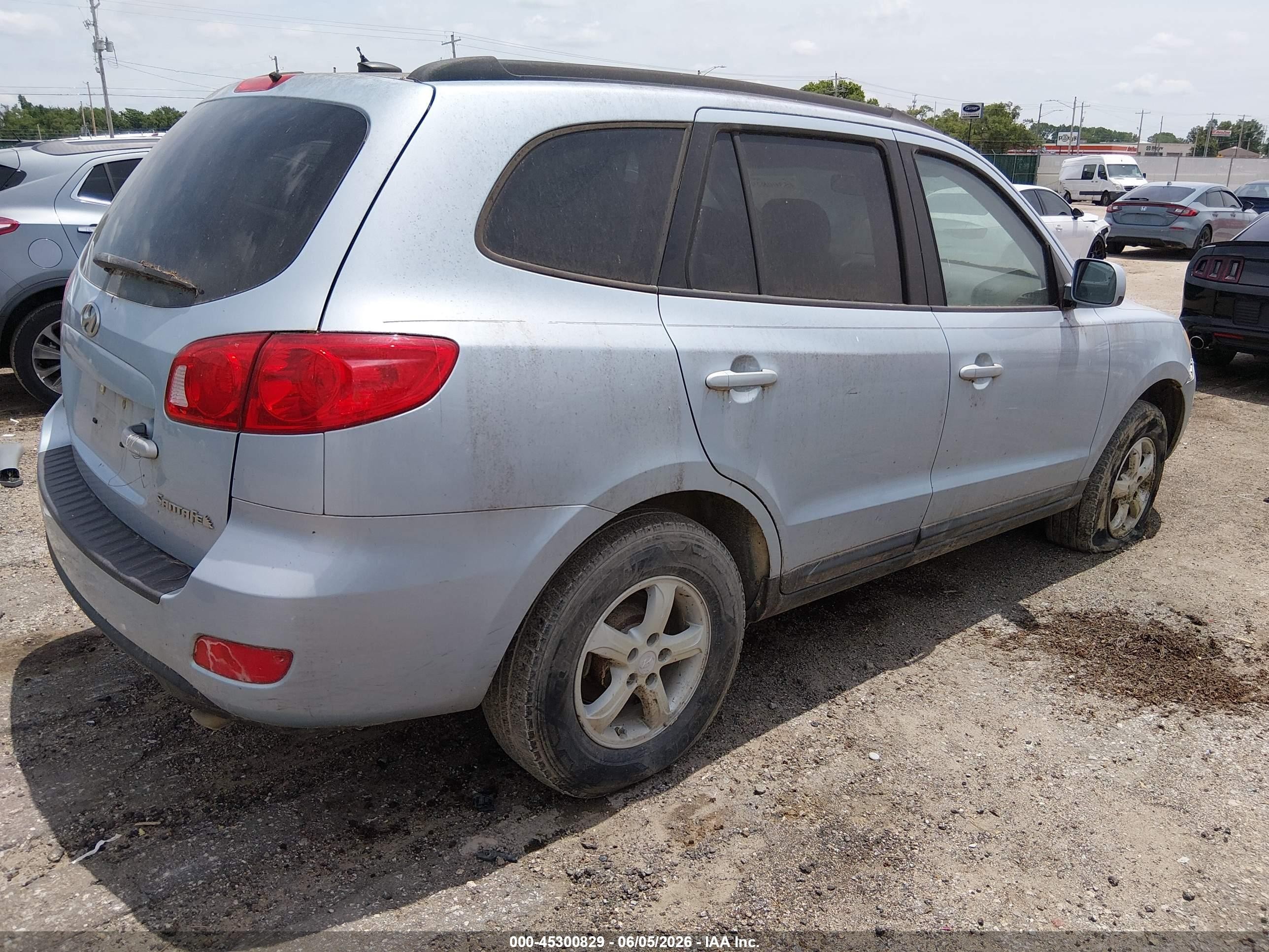 2008 Hyundai Santa Fe Gls Light Blue vin: 5NMSG13D38H136384