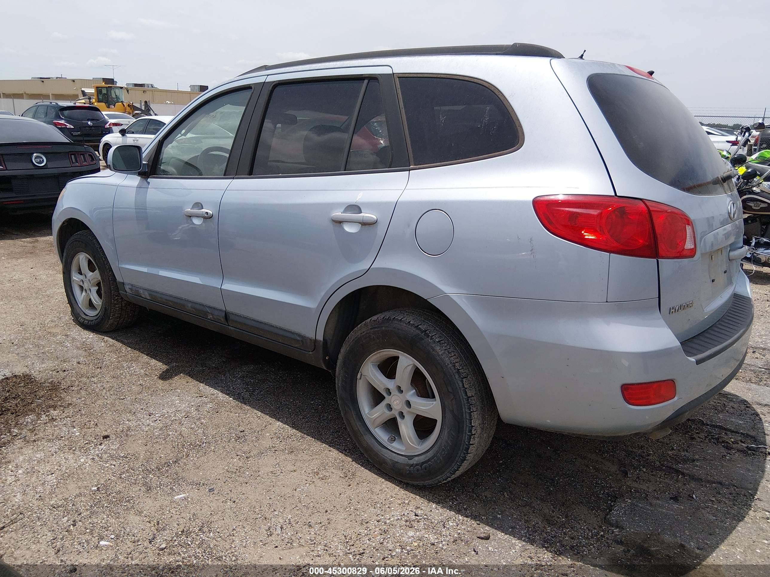 2008 Hyundai Santa Fe Gls Light Blue vin: 5NMSG13D38H136384