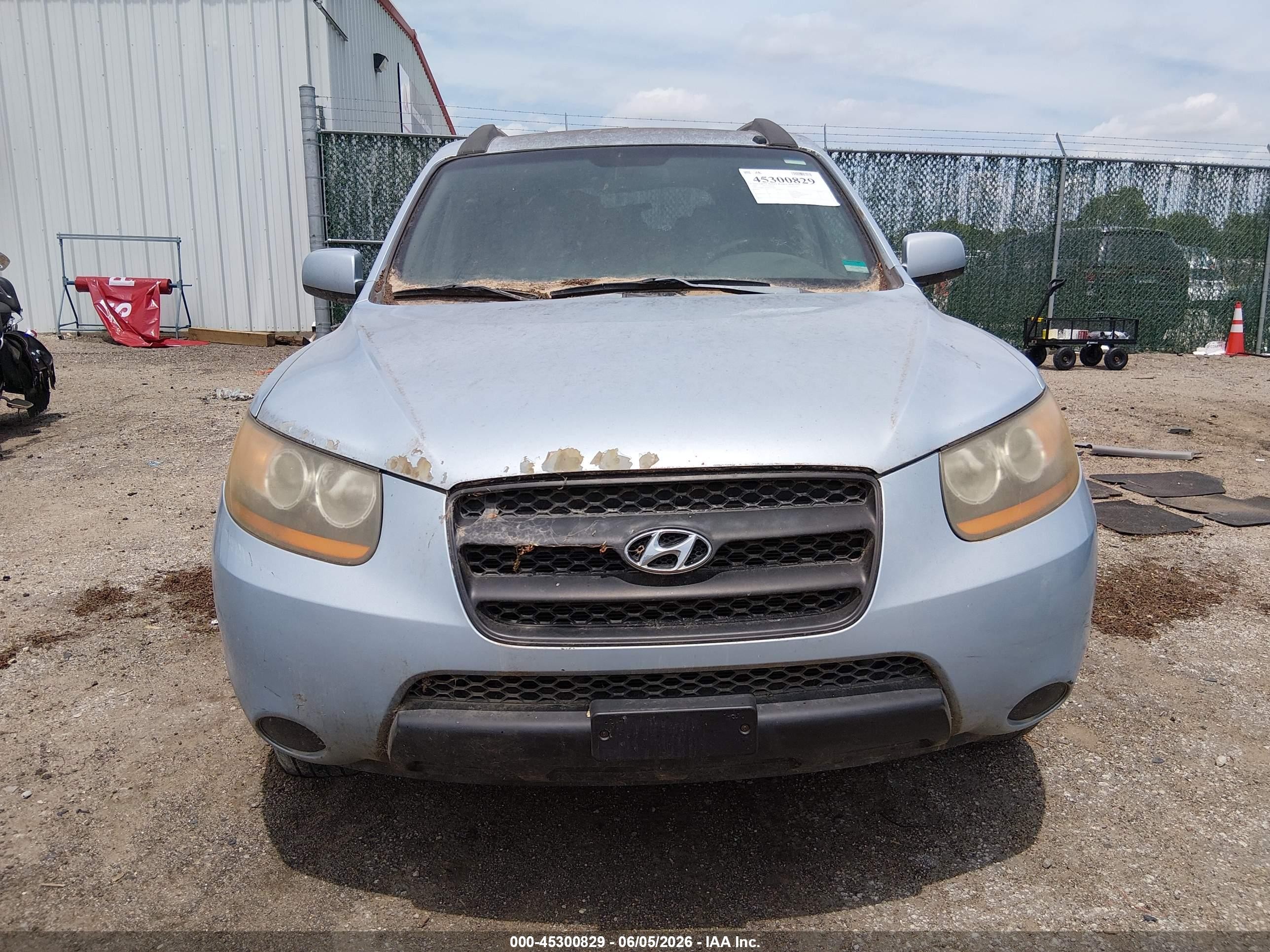 2008 Hyundai Santa Fe Gls Light Blue vin: 5NMSG13D38H136384