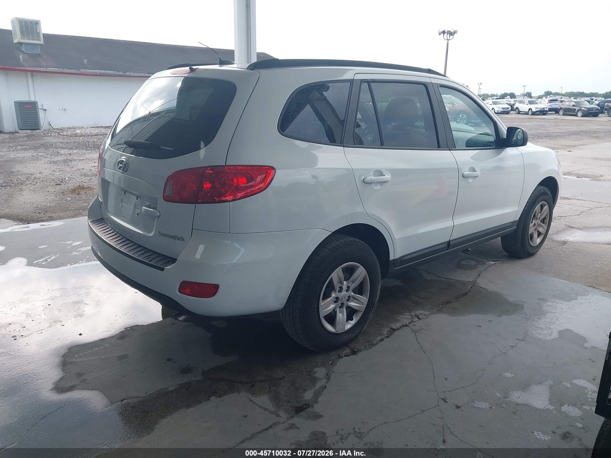 2009 Hyundai Santa Fe Gls White vin: 5NMSG13D39H248121