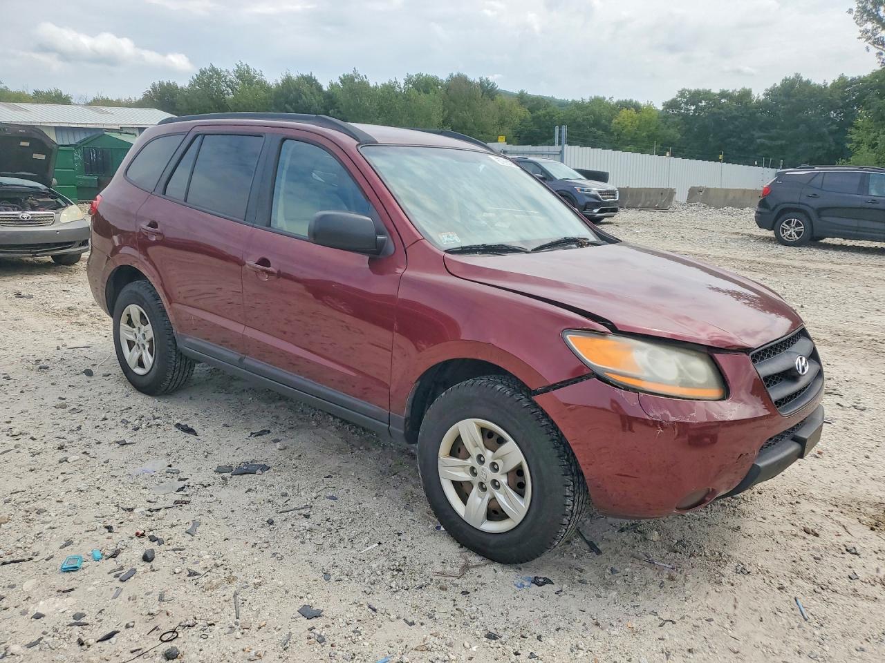 2009 Hyundai Santa Fe Gls Maroon vin: 5NMSG13D39H250919
