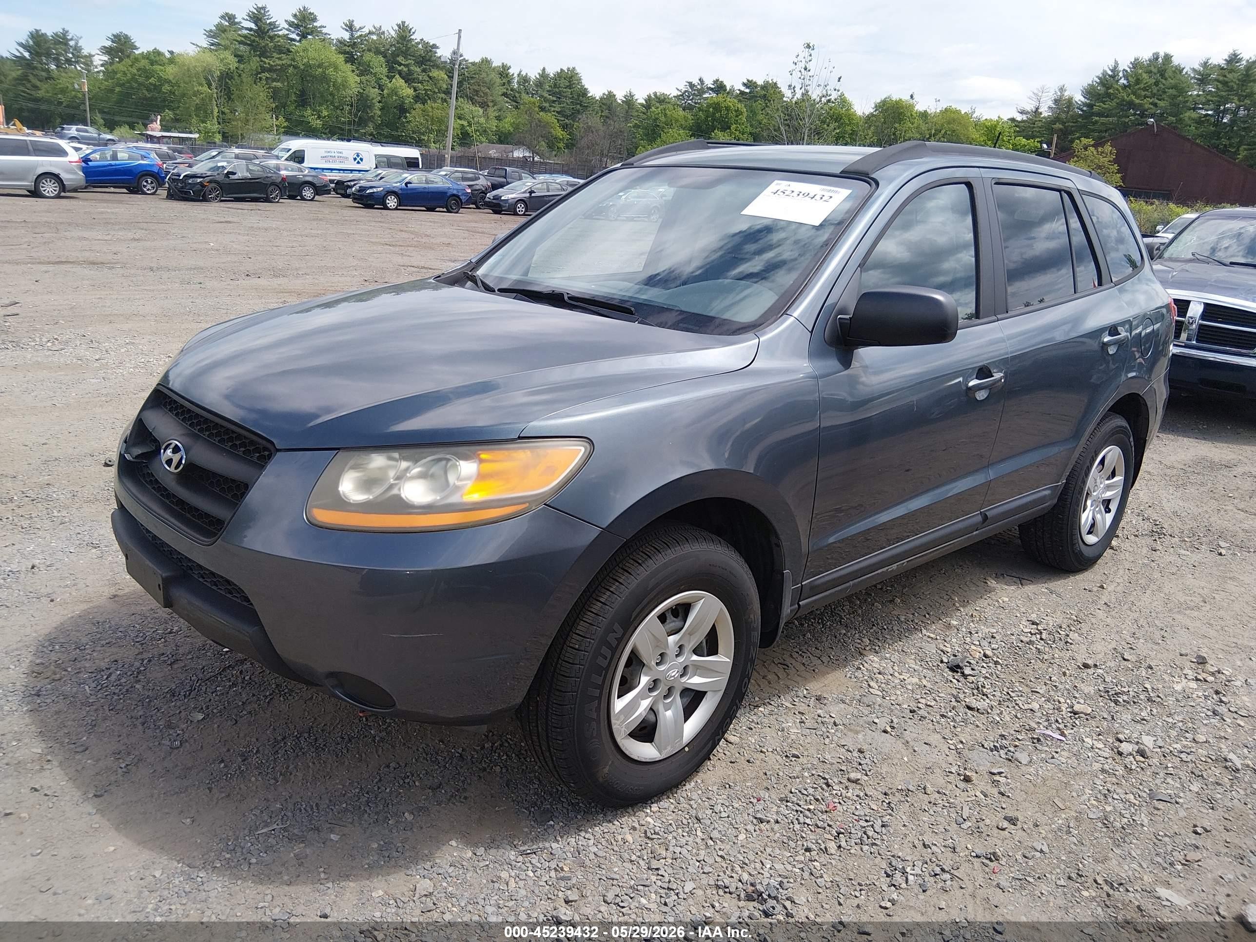 2009 Hyundai Santa Fe Gls Gray vin: 5NMSG13D39H265145