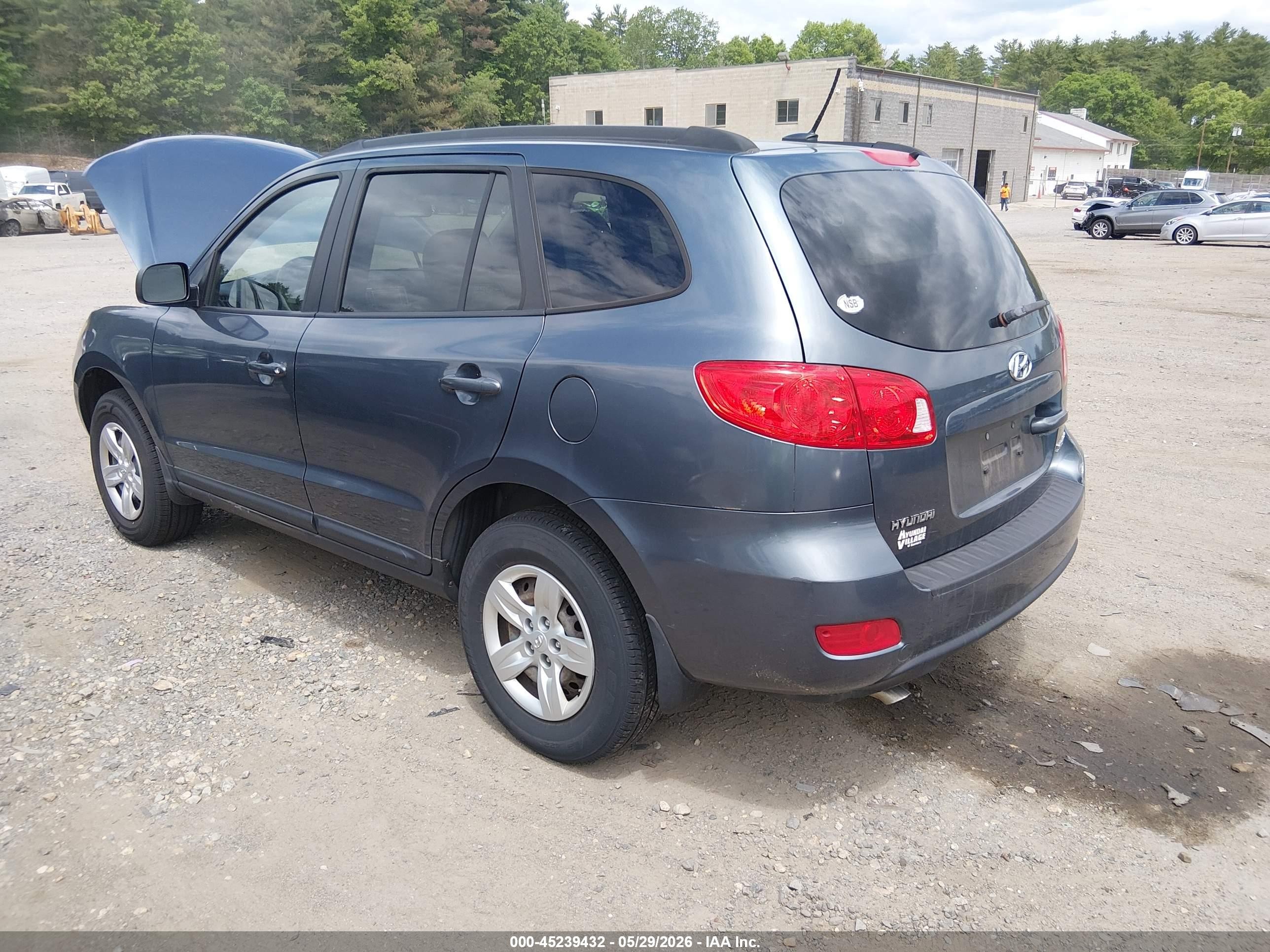 2009 Hyundai Santa Fe Gls Gray vin: 5NMSG13D39H265145