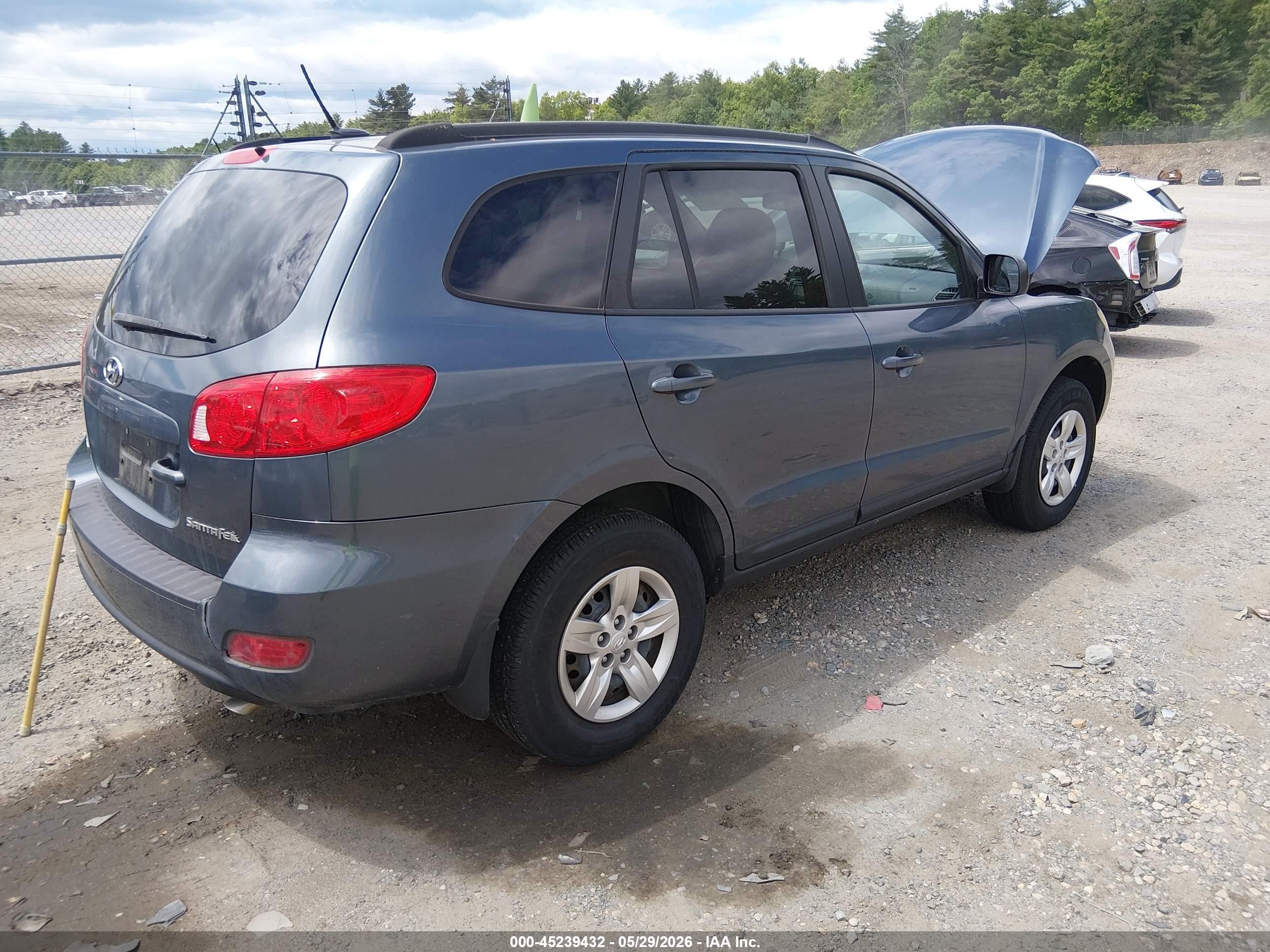 2009 Hyundai Santa Fe Gls Gray vin: 5NMSG13D39H265145