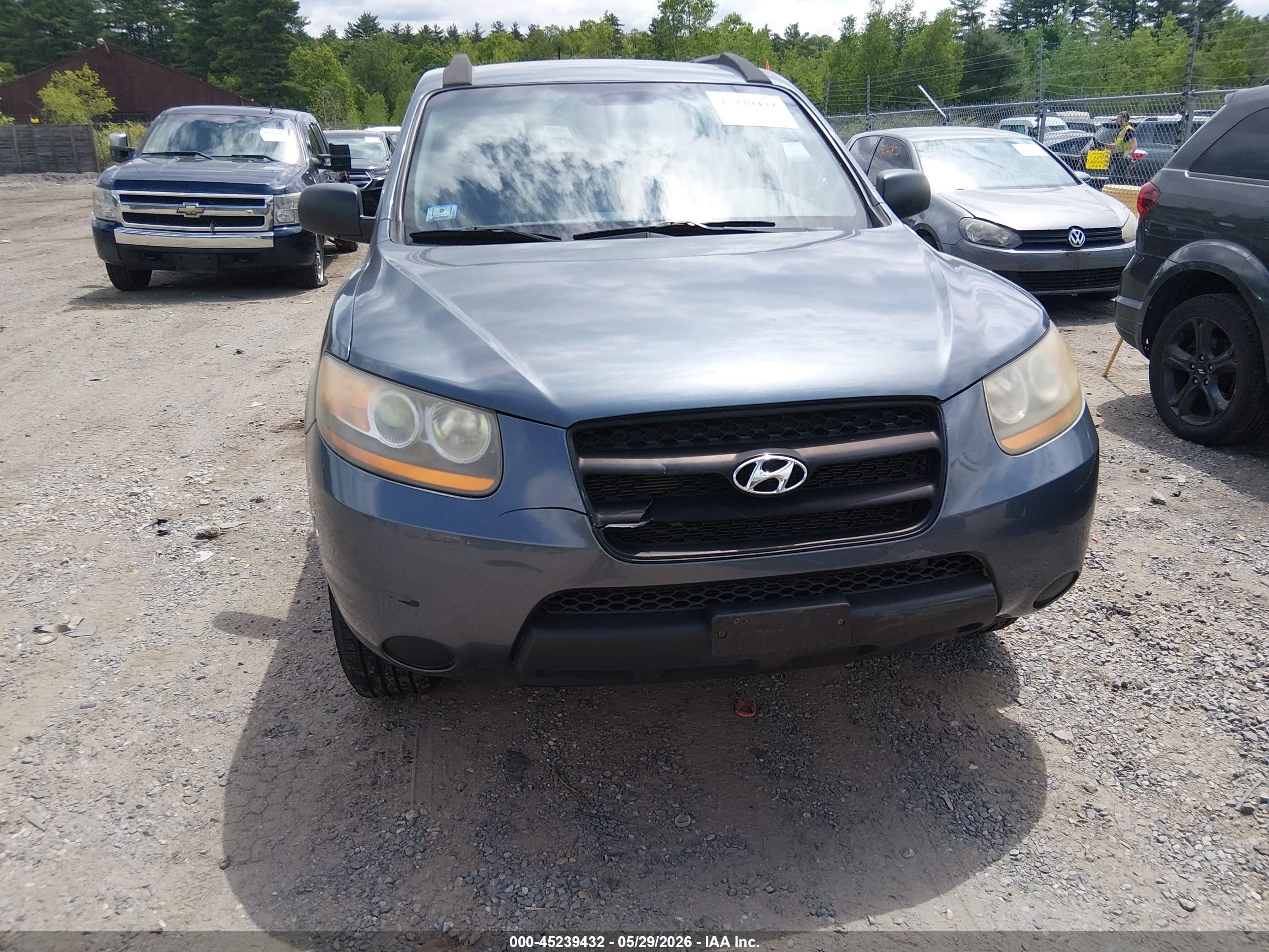 2009 Hyundai Santa Fe Gls Gray vin: 5NMSG13D39H265145