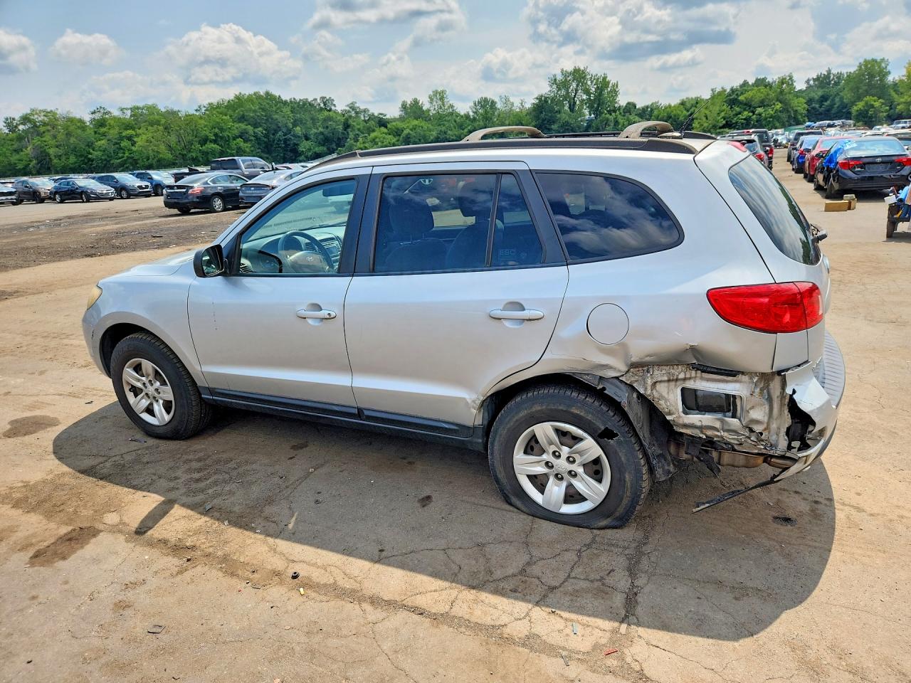 2009 Hyundai Santa Fe Gls Silver vin: 5NMSG13D39H293706