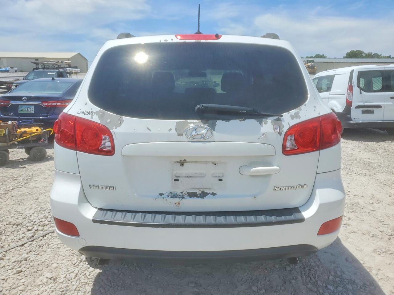 2009 Hyundai Santa Fe Gls Белый vin: 5NMSG13D39H300315