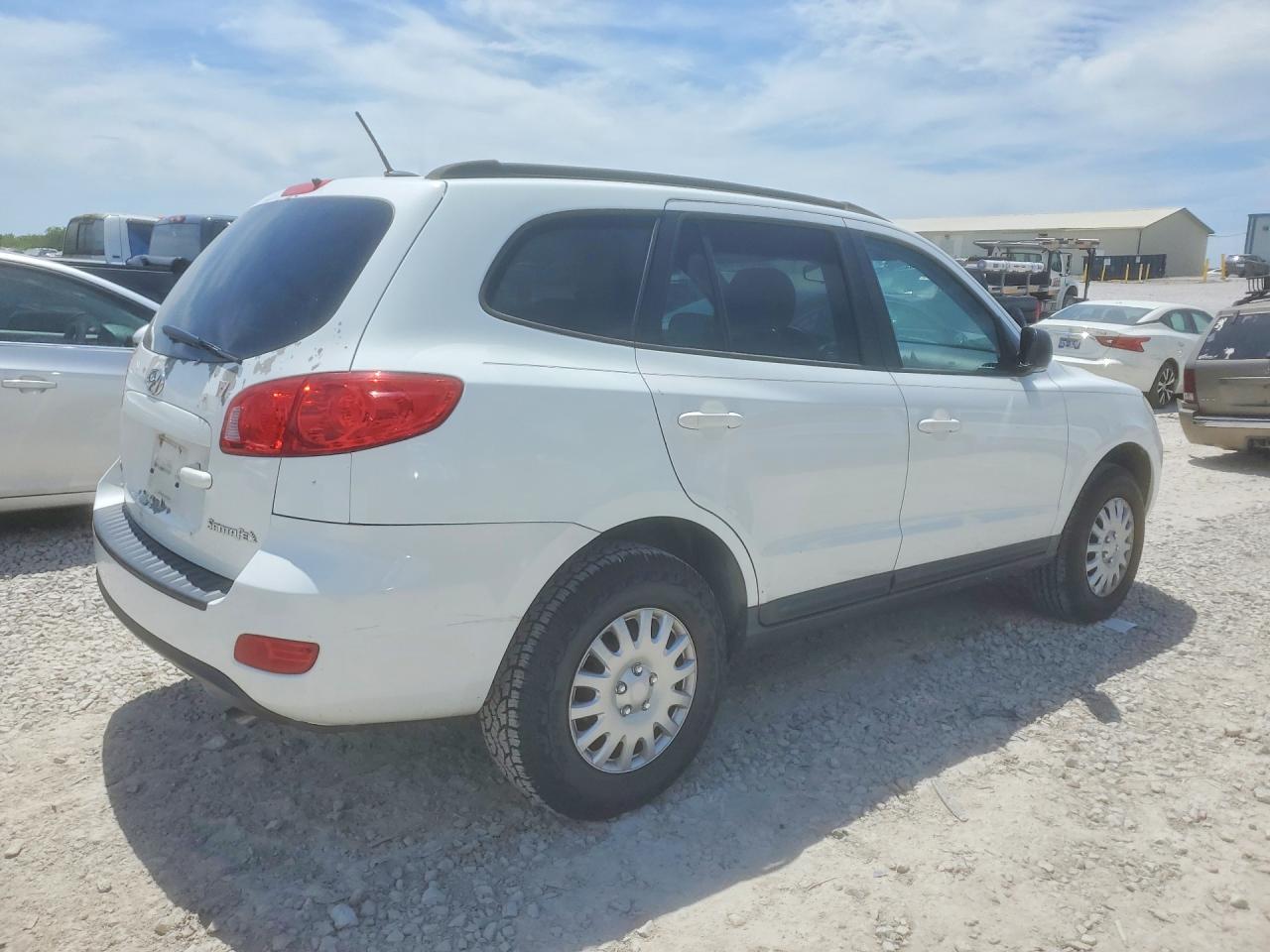 2009 Hyundai Santa Fe Gls Белый vin: 5NMSG13D39H300315