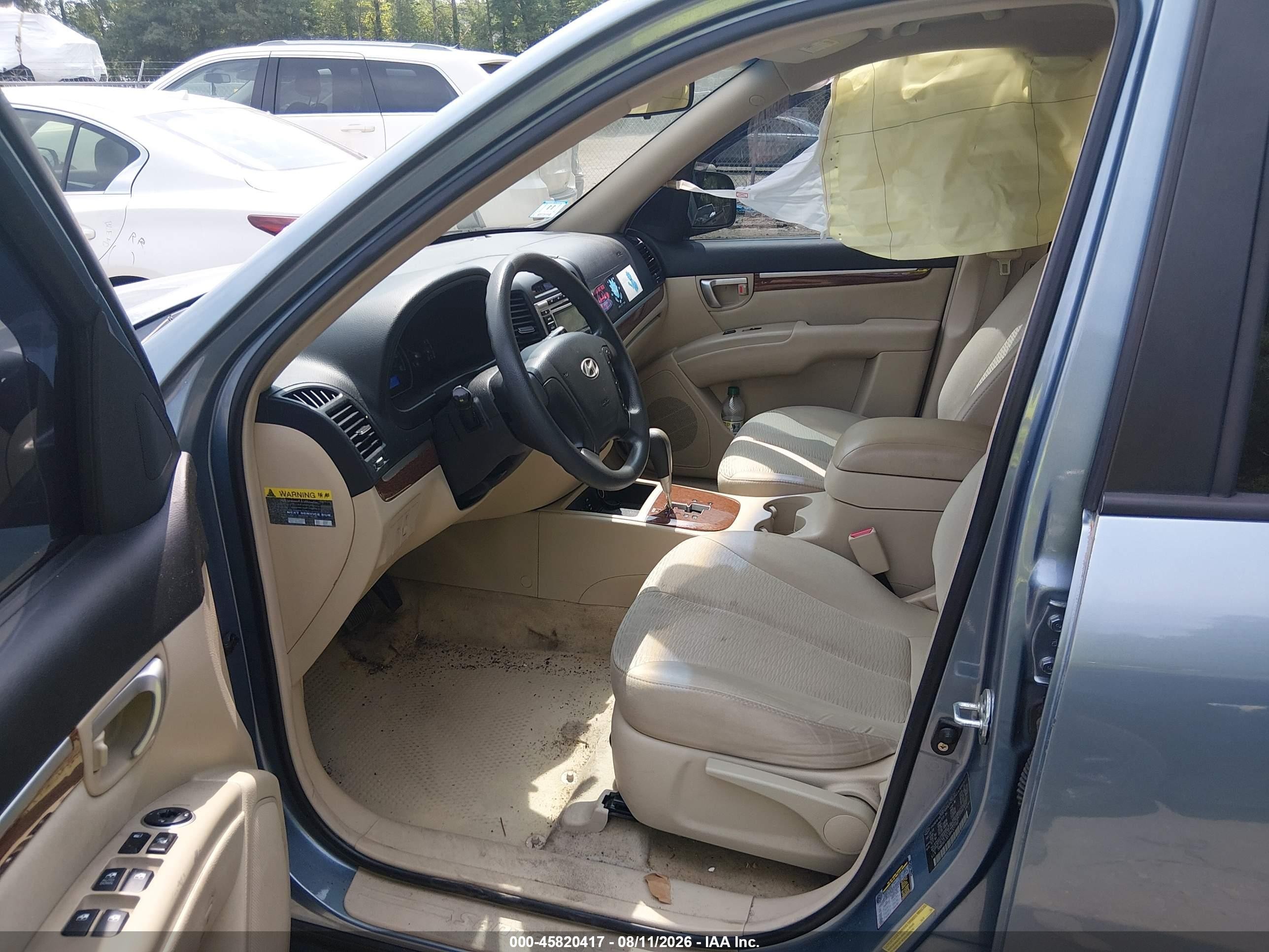 2009 Hyundai Santa Fe Gls Light Blue vin: 5NMSG13D39H327160