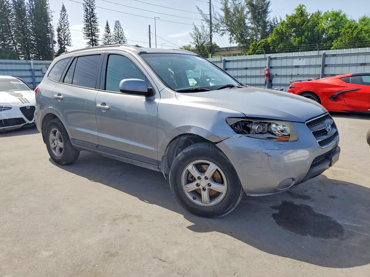 2007 Hyundai Santa Fe Gls Gray vin: 5NMSG13D47H122234