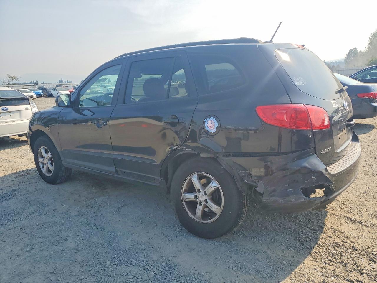 2008 Hyundai Santa Fe Gls Black vin: 5NMSG13D48H132666