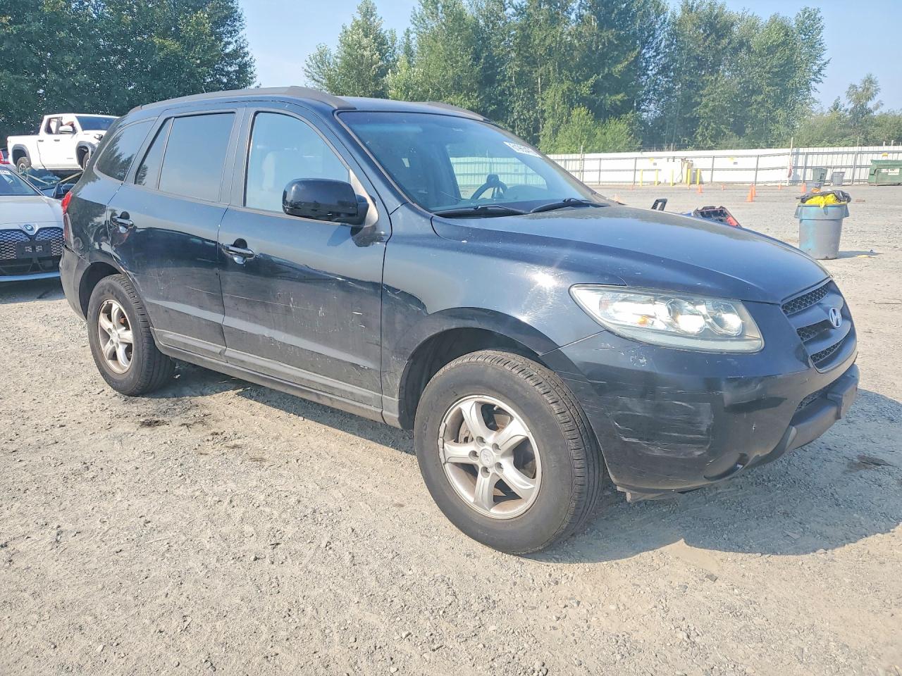 2008 Hyundai Santa Fe Gls Black vin: 5NMSG13D48H132666