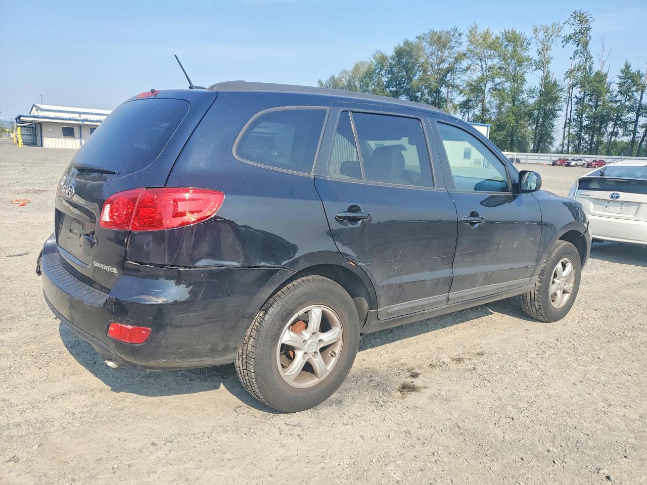 2008 Hyundai Santa Fe Gls Black vin: 5NMSG13D48H132666