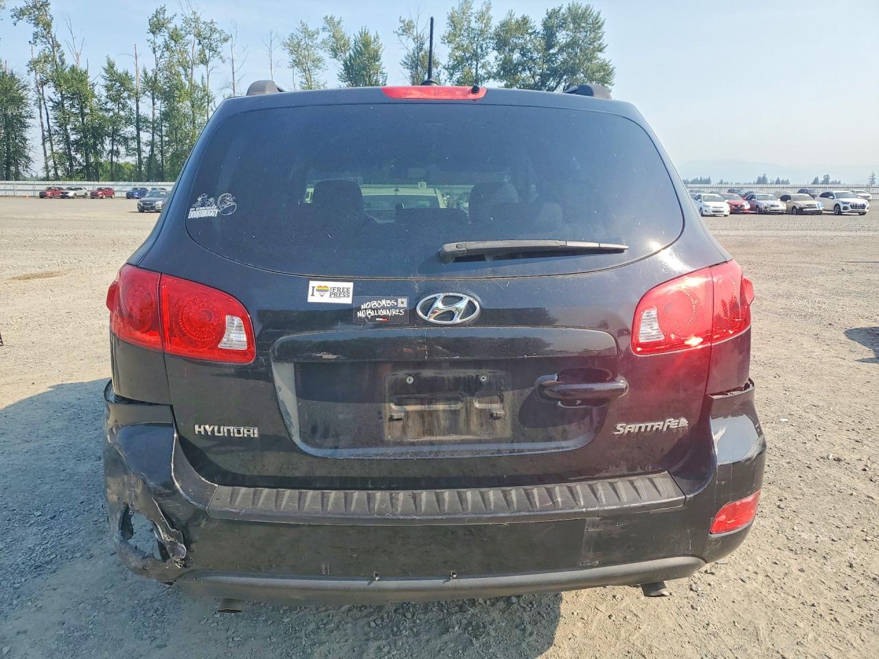 2008 Hyundai Santa Fe Gls Black vin: 5NMSG13D48H132666