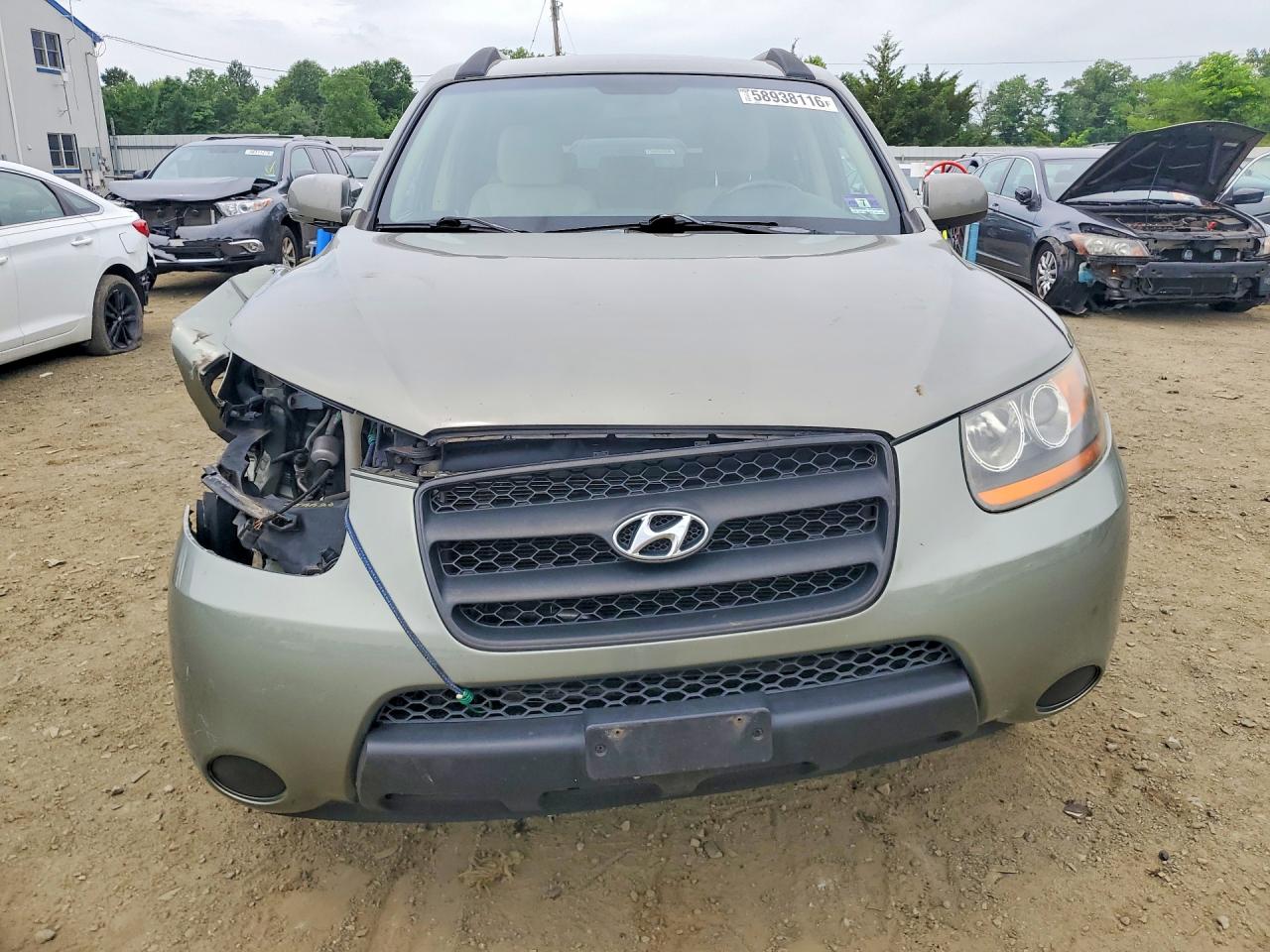 2008 Hyundai Santa Fe Gls Green vin: 5NMSG13D48H149791