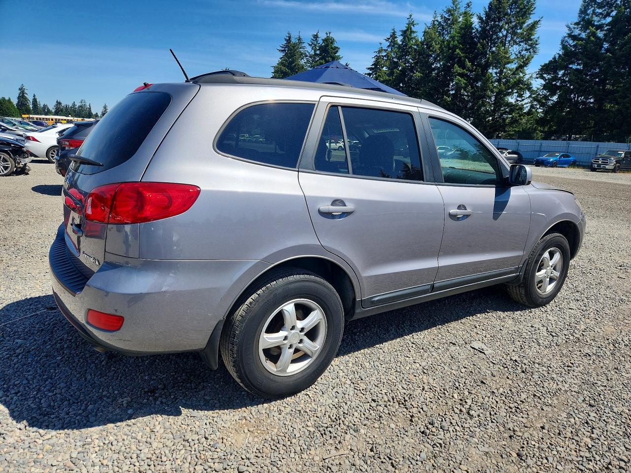 2008 Hyundai Santa Fe Gls Silver vin: 5NMSG13D48H174531
