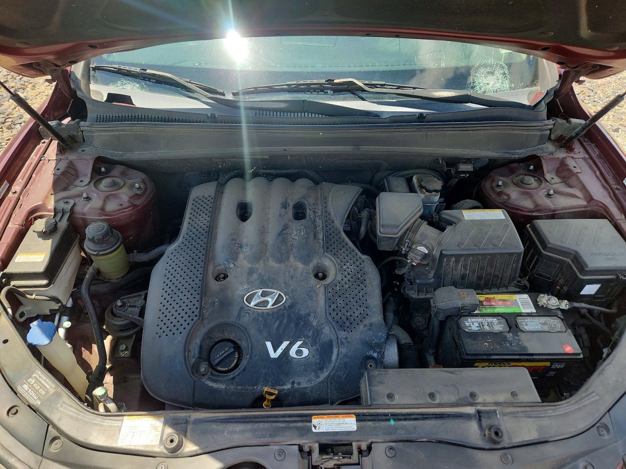 2008 Hyundai Santa Fe Gls Maroon vin: 5NMSG13D48H176439