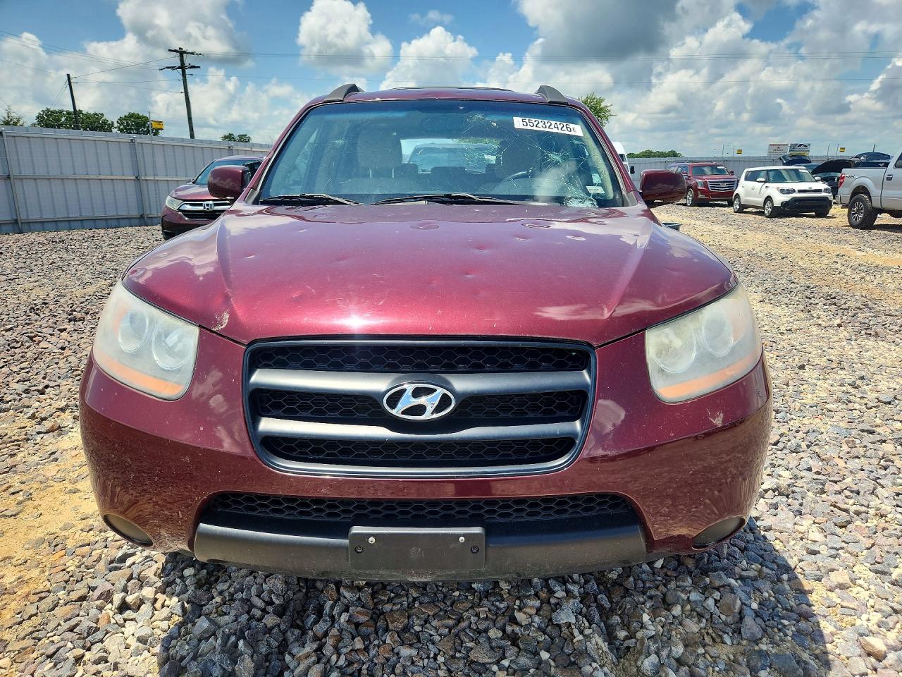 2008 Hyundai Santa Fe Gls Maroon vin: 5NMSG13D48H176439