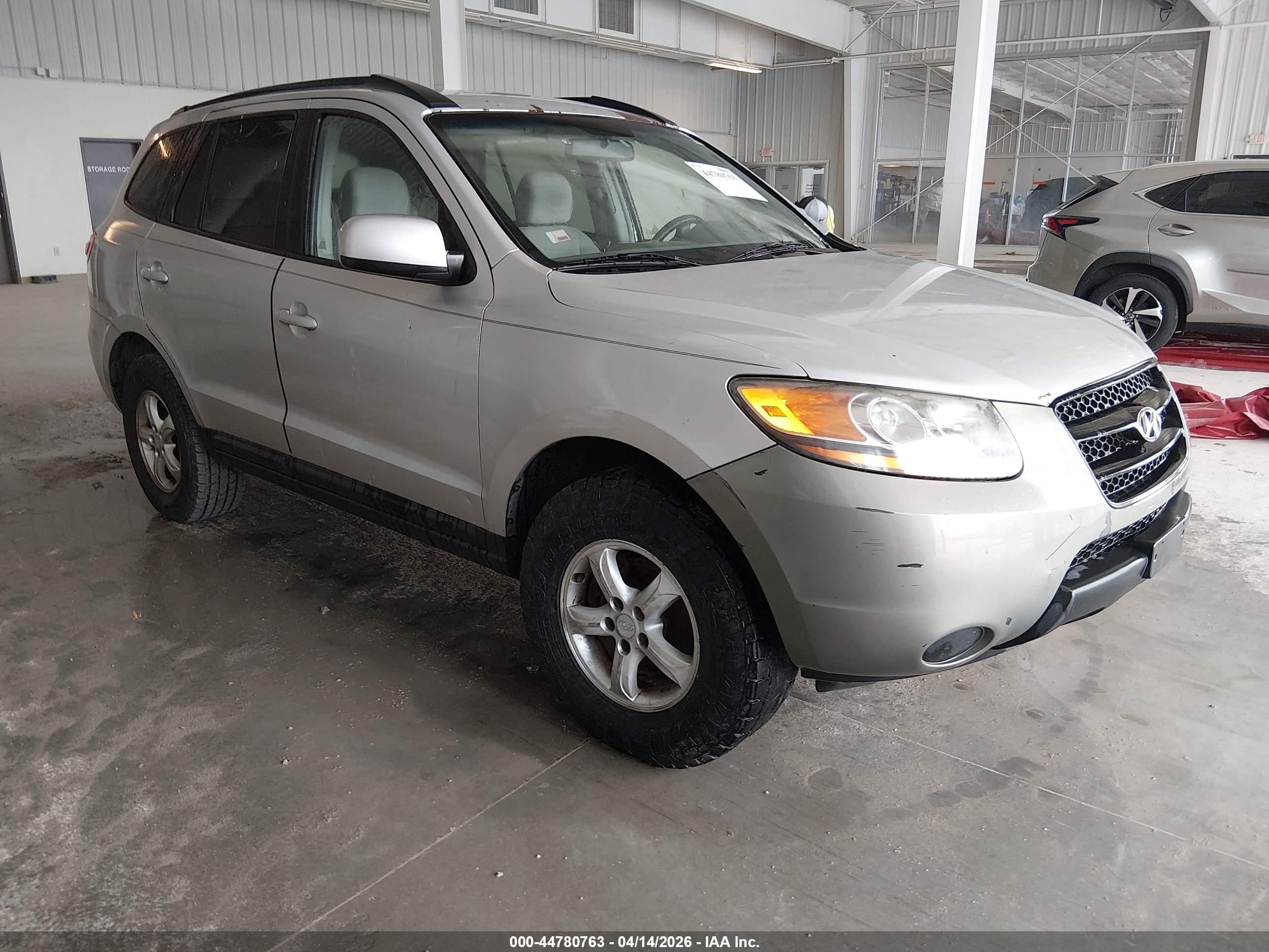 2008 Hyundai Santa Fe Gls Silver vin: 5NMSG13D48H177512