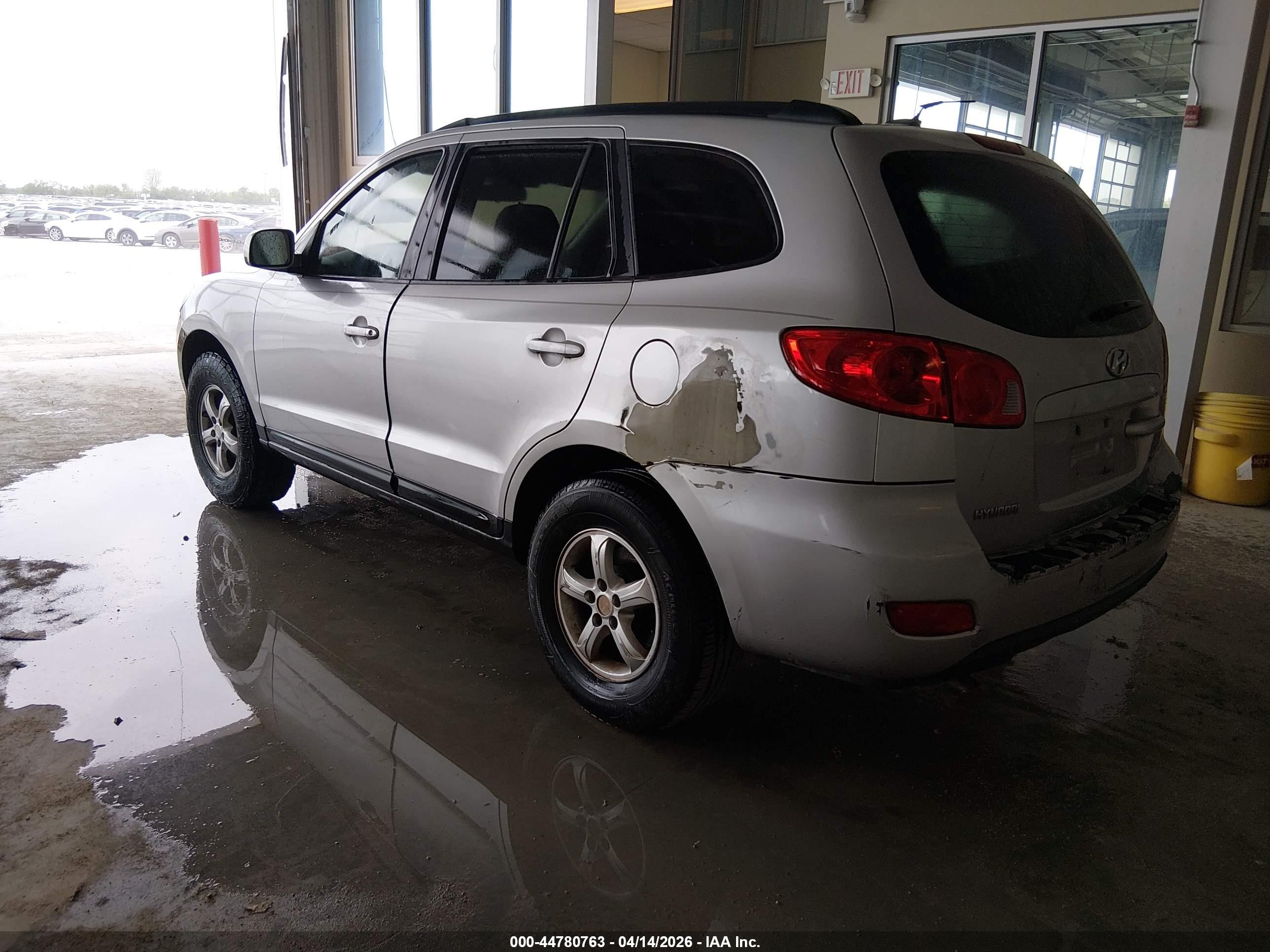 2008 Hyundai Santa Fe Gls Silver vin: 5NMSG13D48H177512
